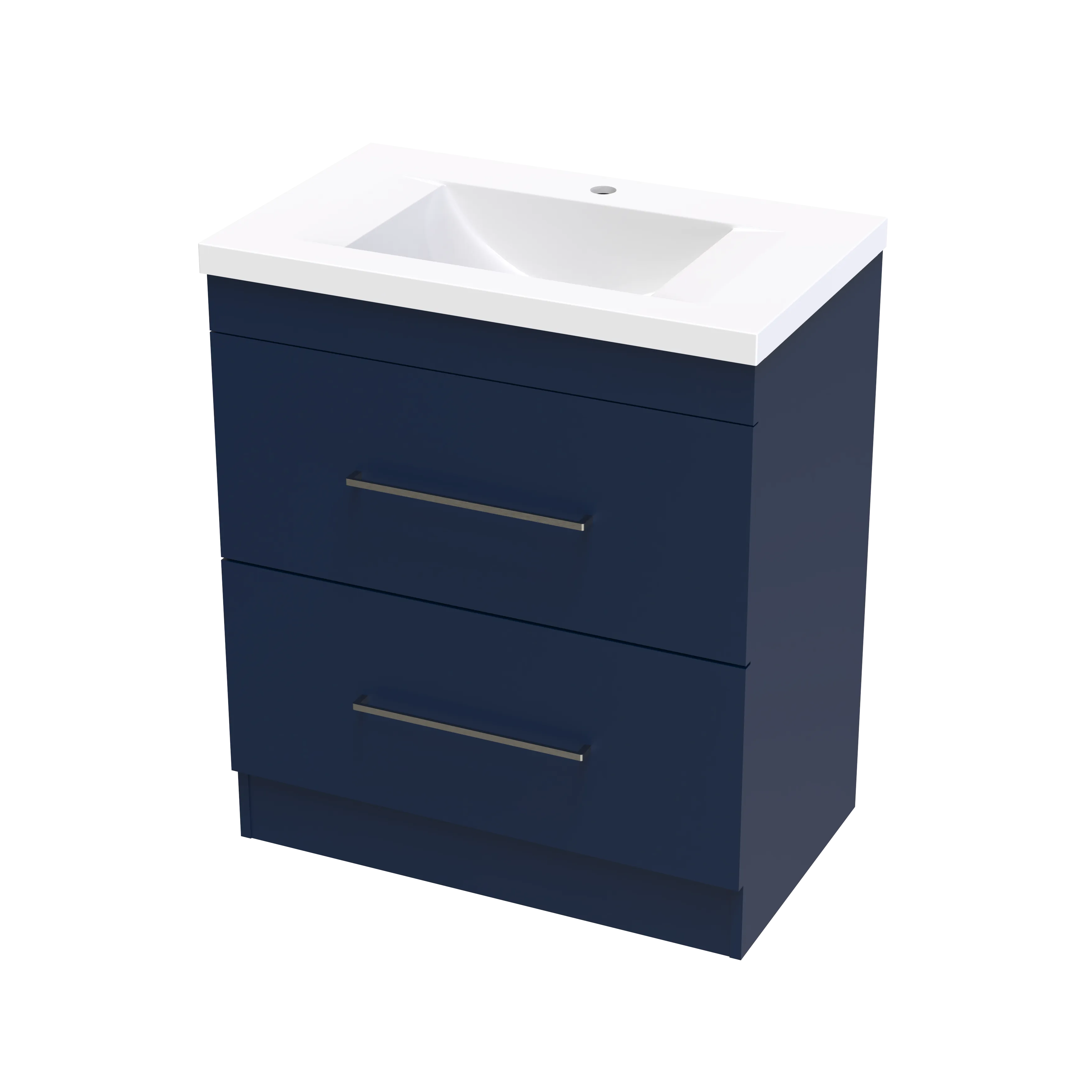 Cashmere Norfolk 750 Double Drawer Floor Vanity