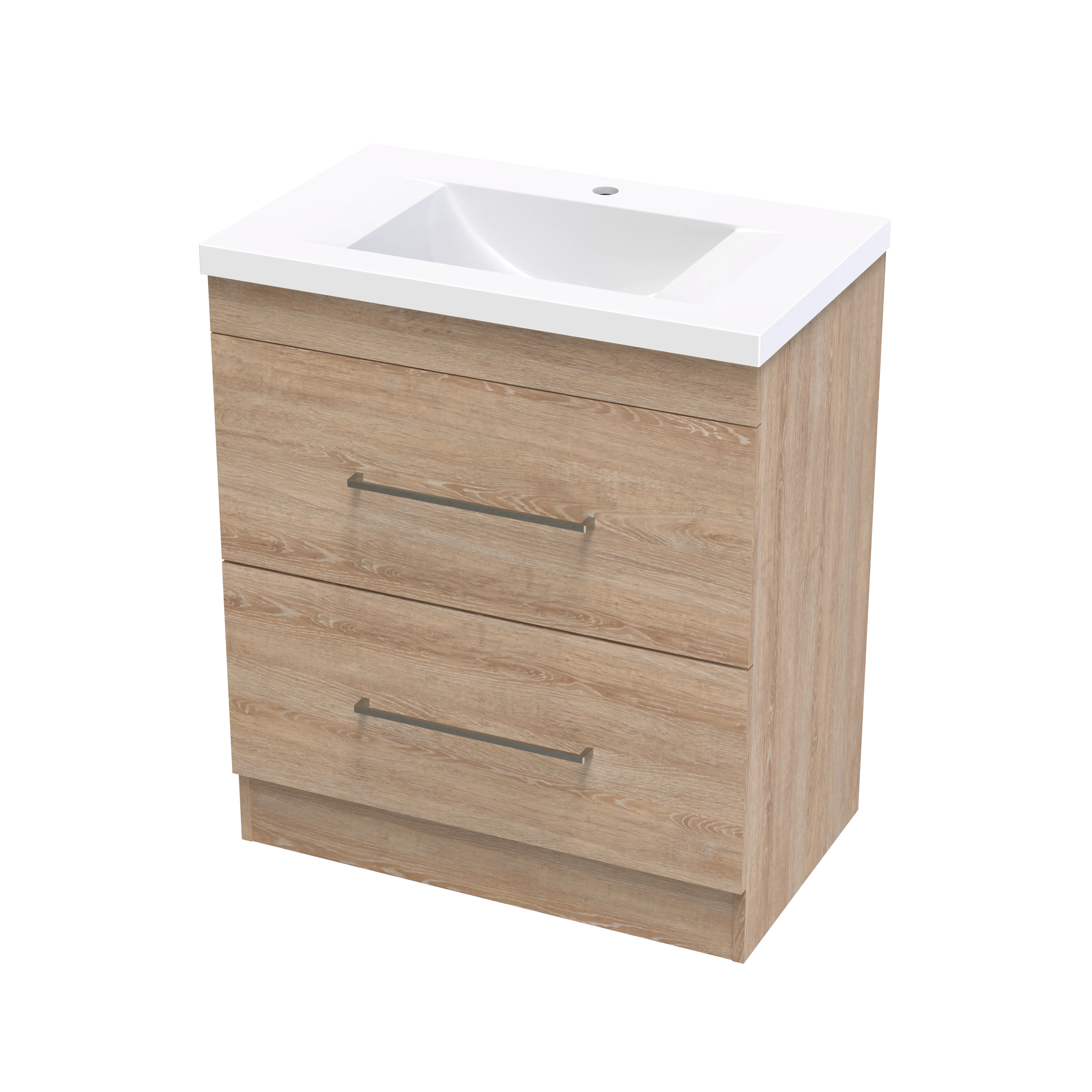 Cashmere Norfolk 750 Double Drawer Floor Vanity