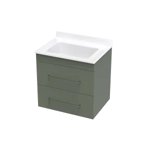 Cashmere Statesman 600 Double Drawer Wall Vanity
