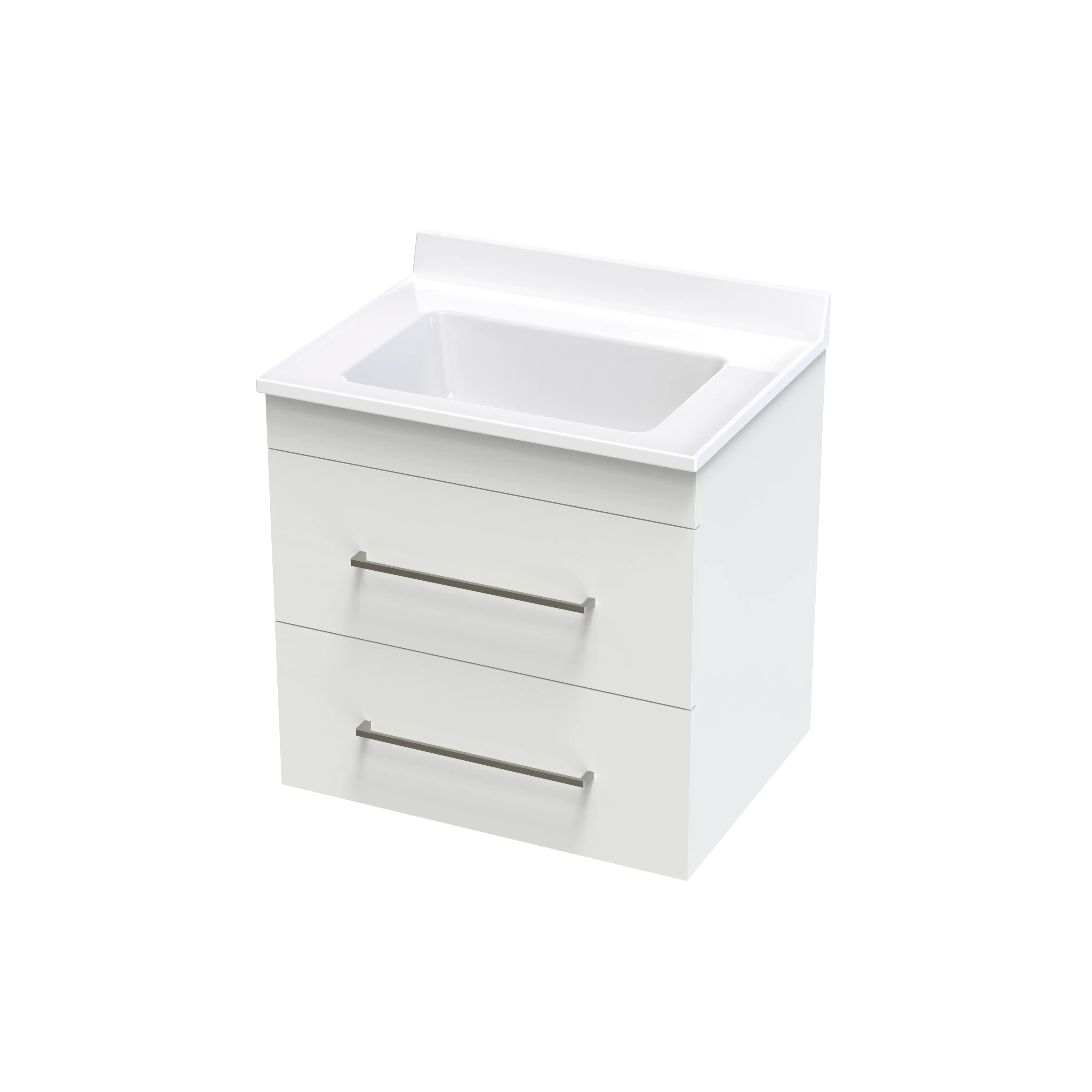 Cashmere Statesman 600 Double Drawer Wall Vanity