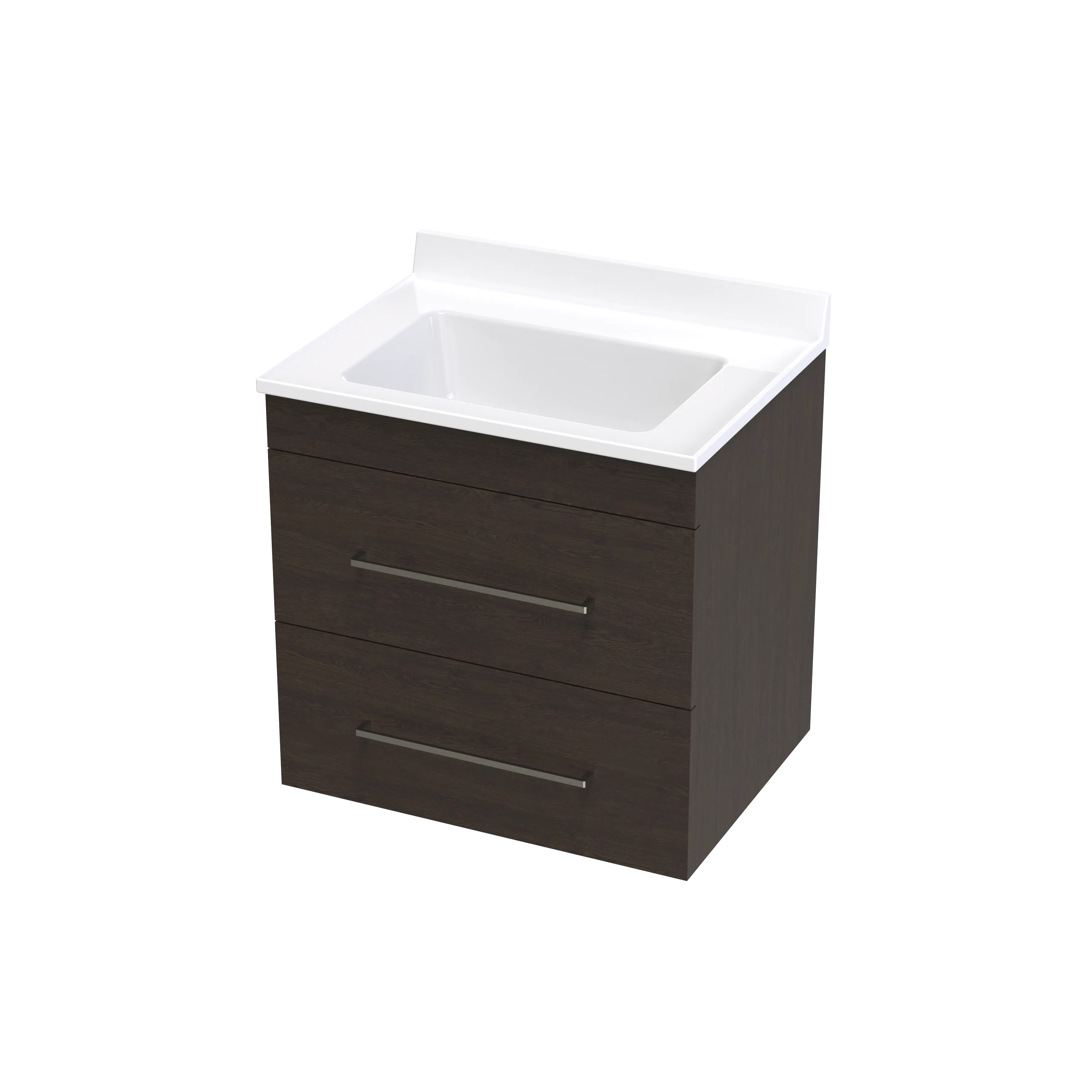 Cashmere Statesman 600 Double Drawer Wall Vanity