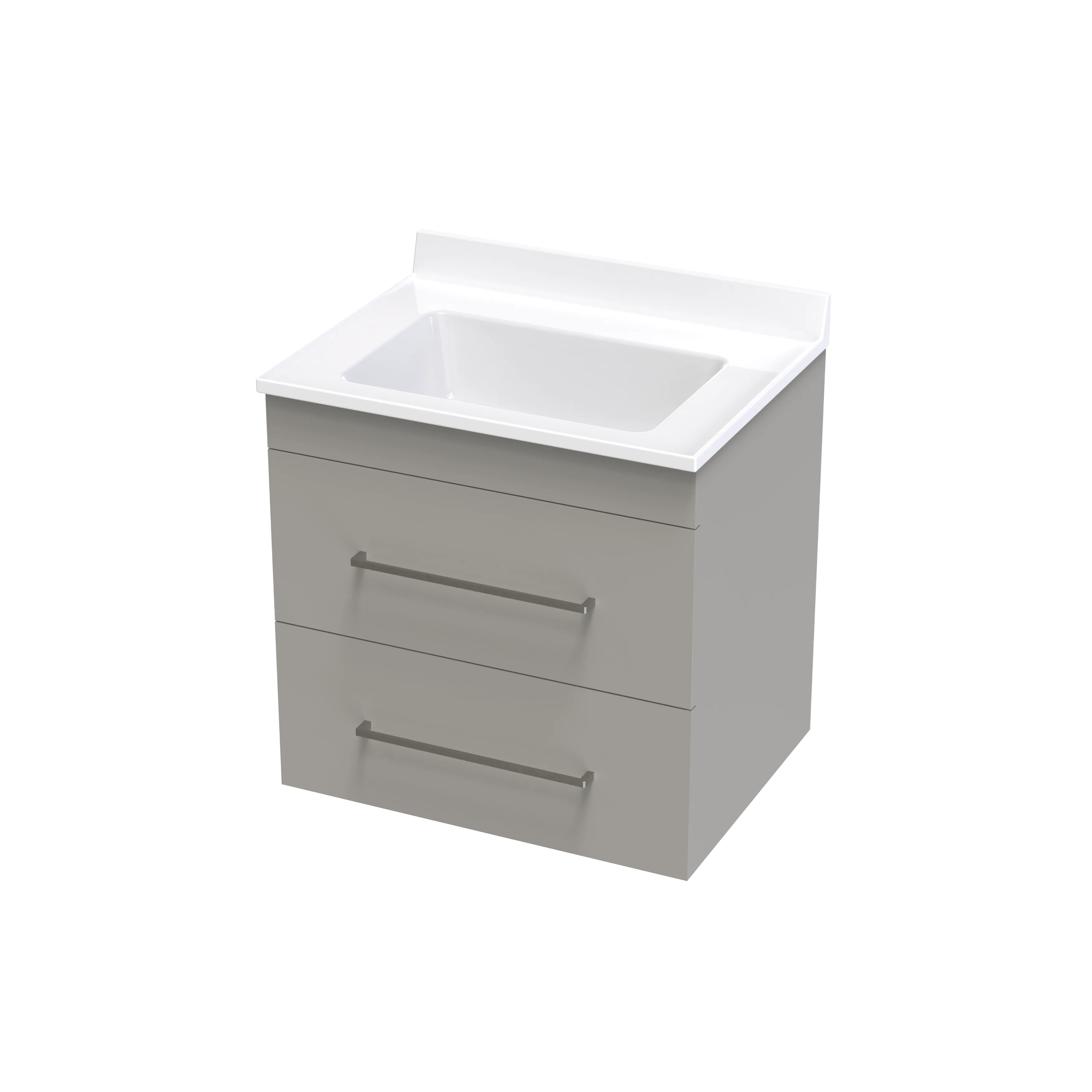 Cashmere Statesman 600 Double Drawer Wall Vanity