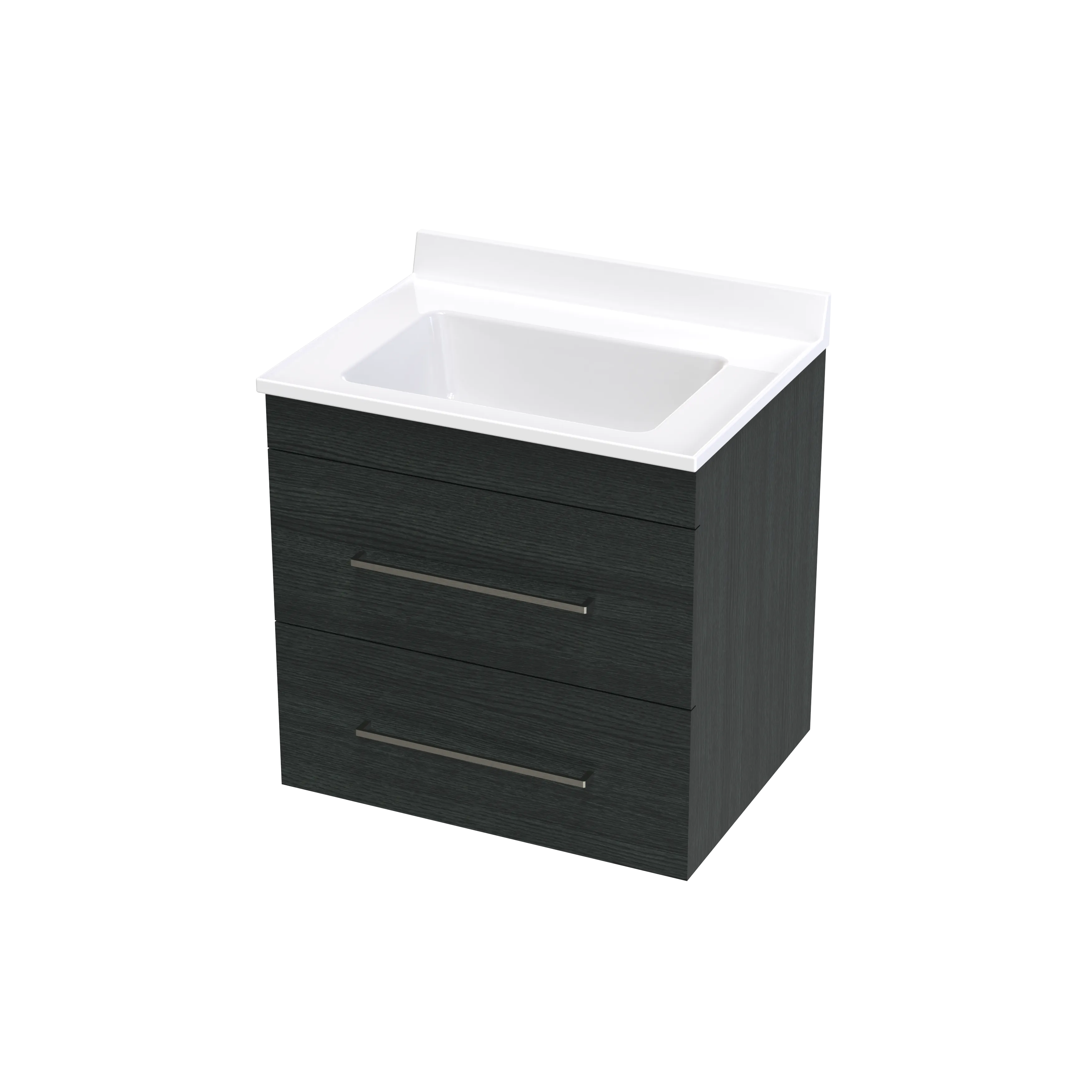 Cashmere Statesman 600 Double Drawer Wall Vanity