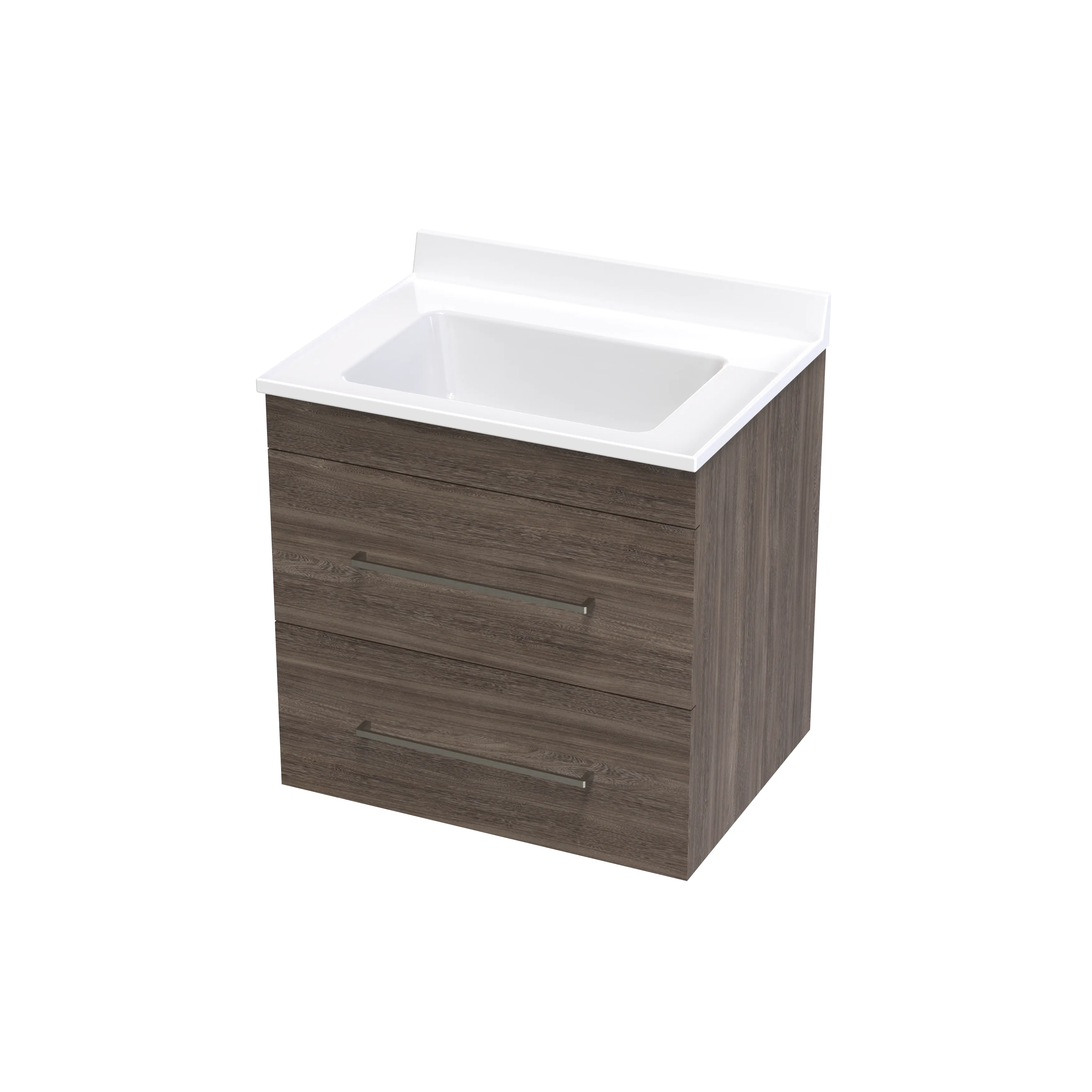 Cashmere Statesman 600 Double Drawer Wall Vanity
