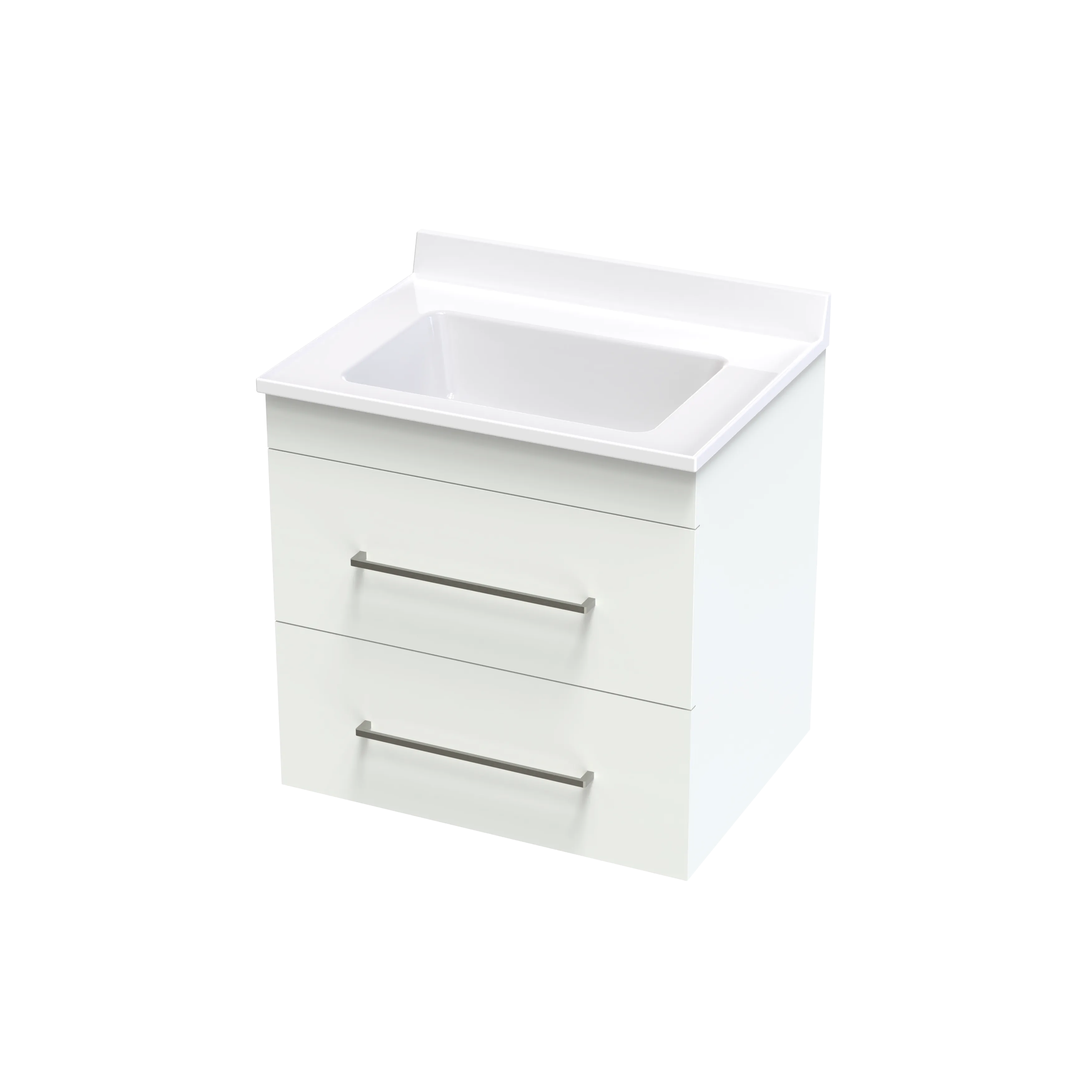 Cashmere Statesman 600 Double Drawer Wall Vanity