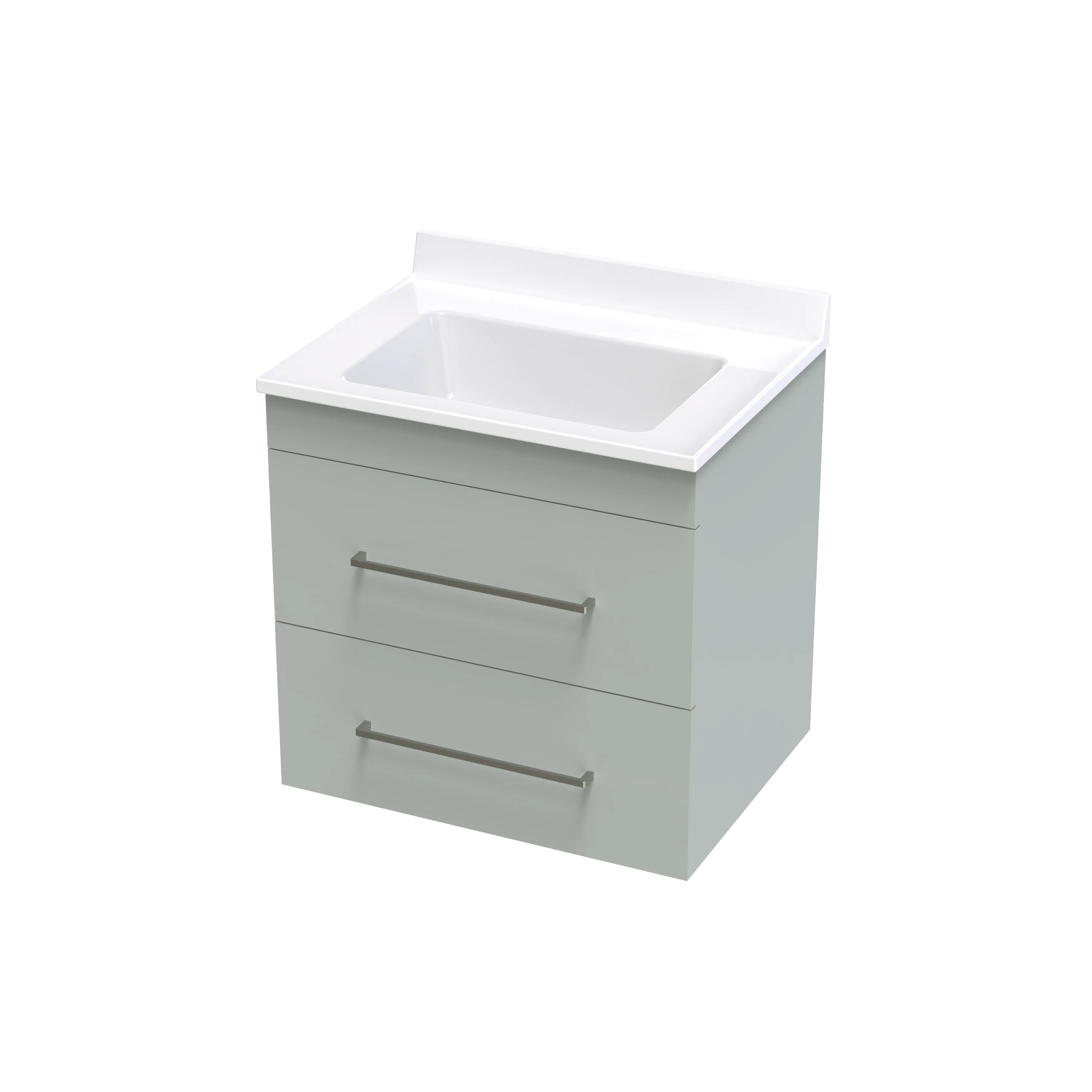 Cashmere Statesman 600 Double Drawer Wall Vanity