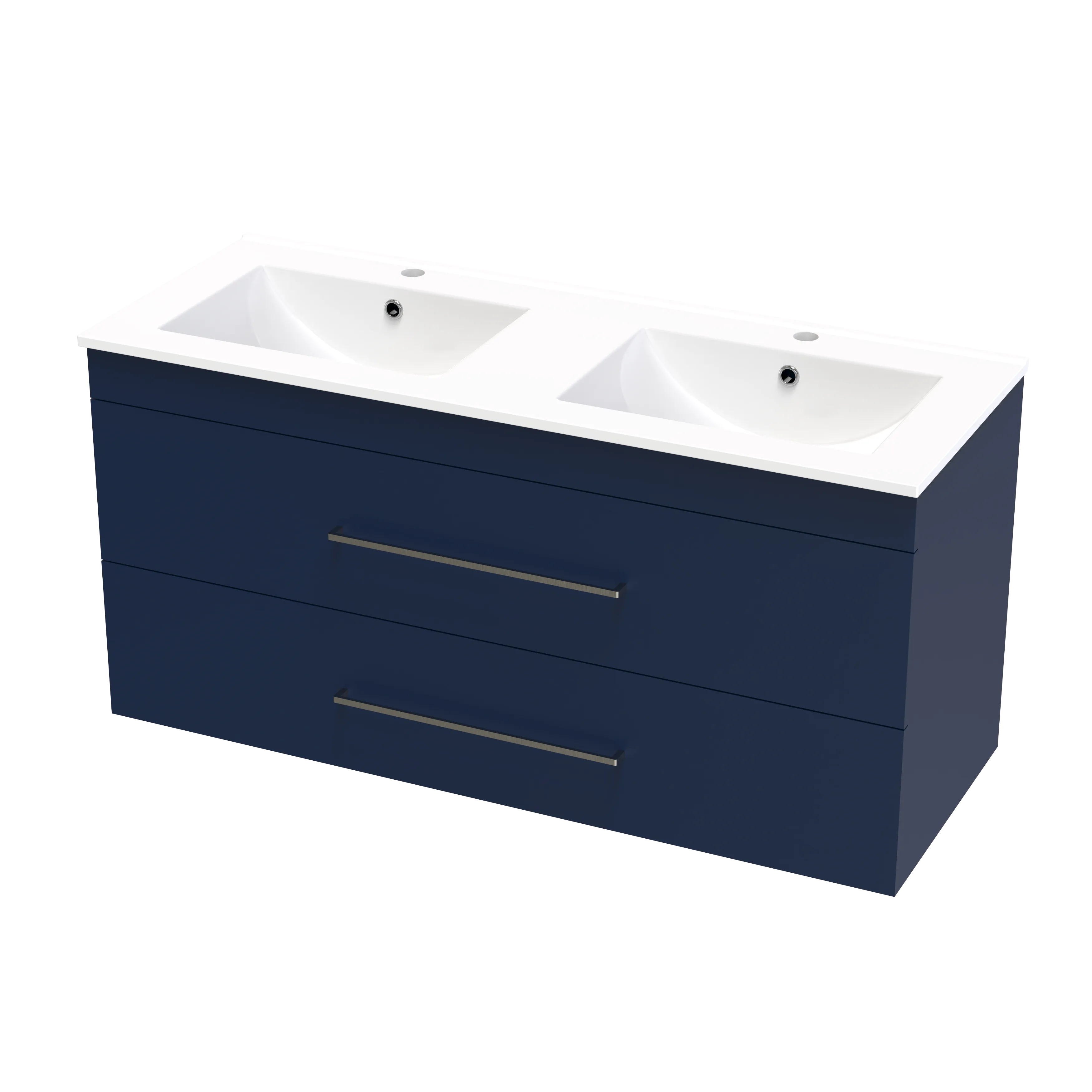 Cashmere Valley 1200 Double Bowl Double Drawer Wall Vanity