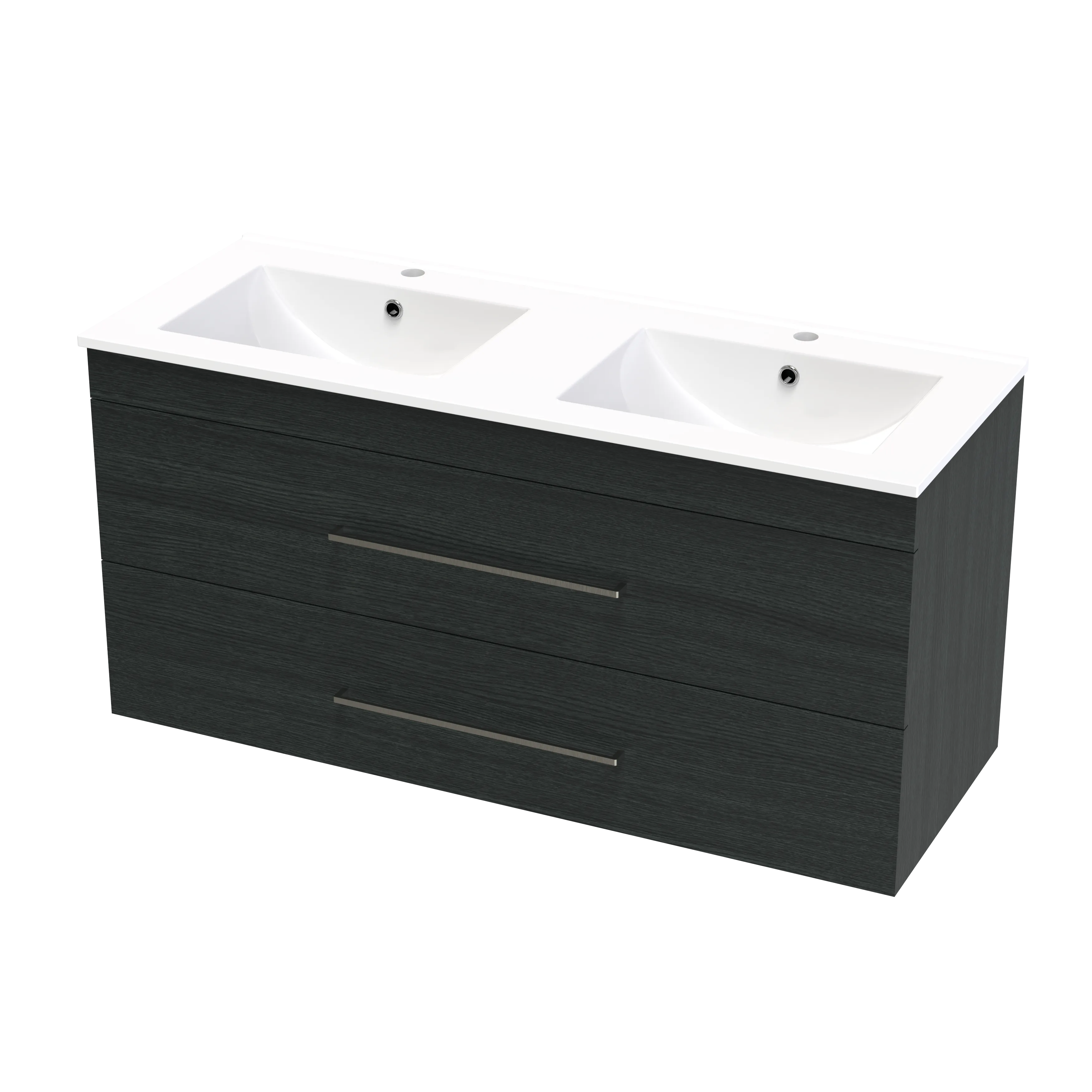 Cashmere Valley 1200 Double Bowl Double Drawer Wall Vanity