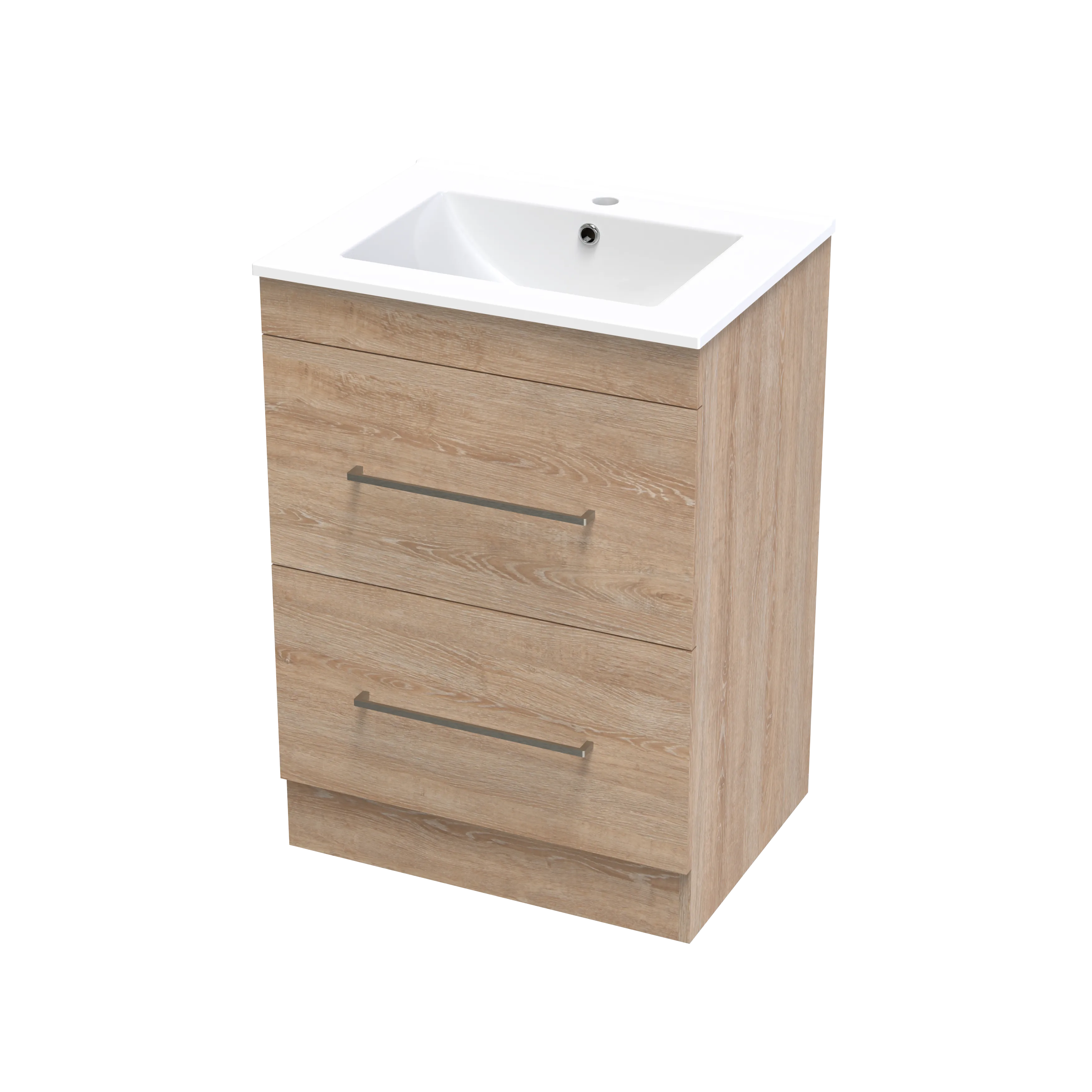 Cashmere Valley 600 Double Drawer Floor Vanity