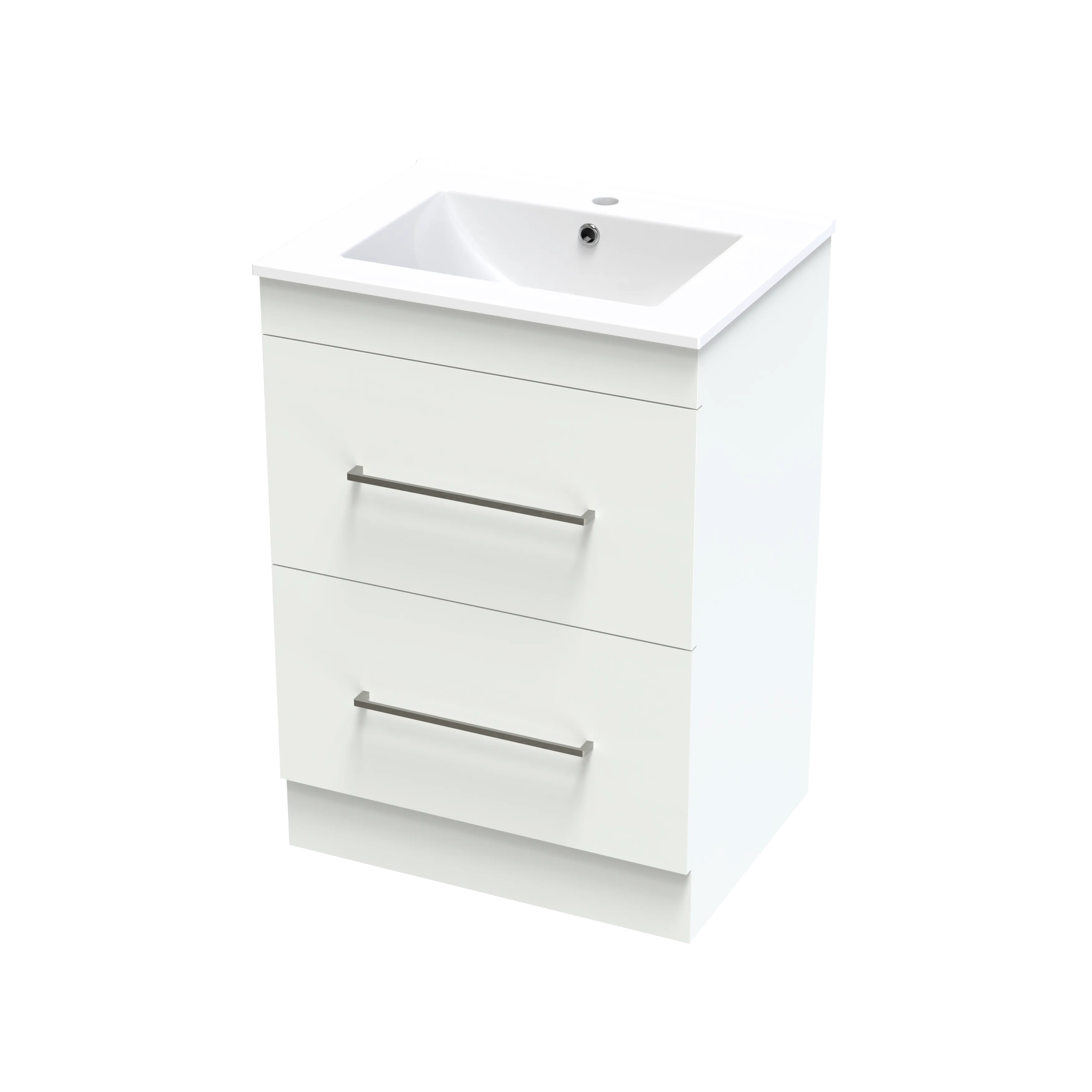 Cashmere Valley 600 Double Drawer Floor Vanity