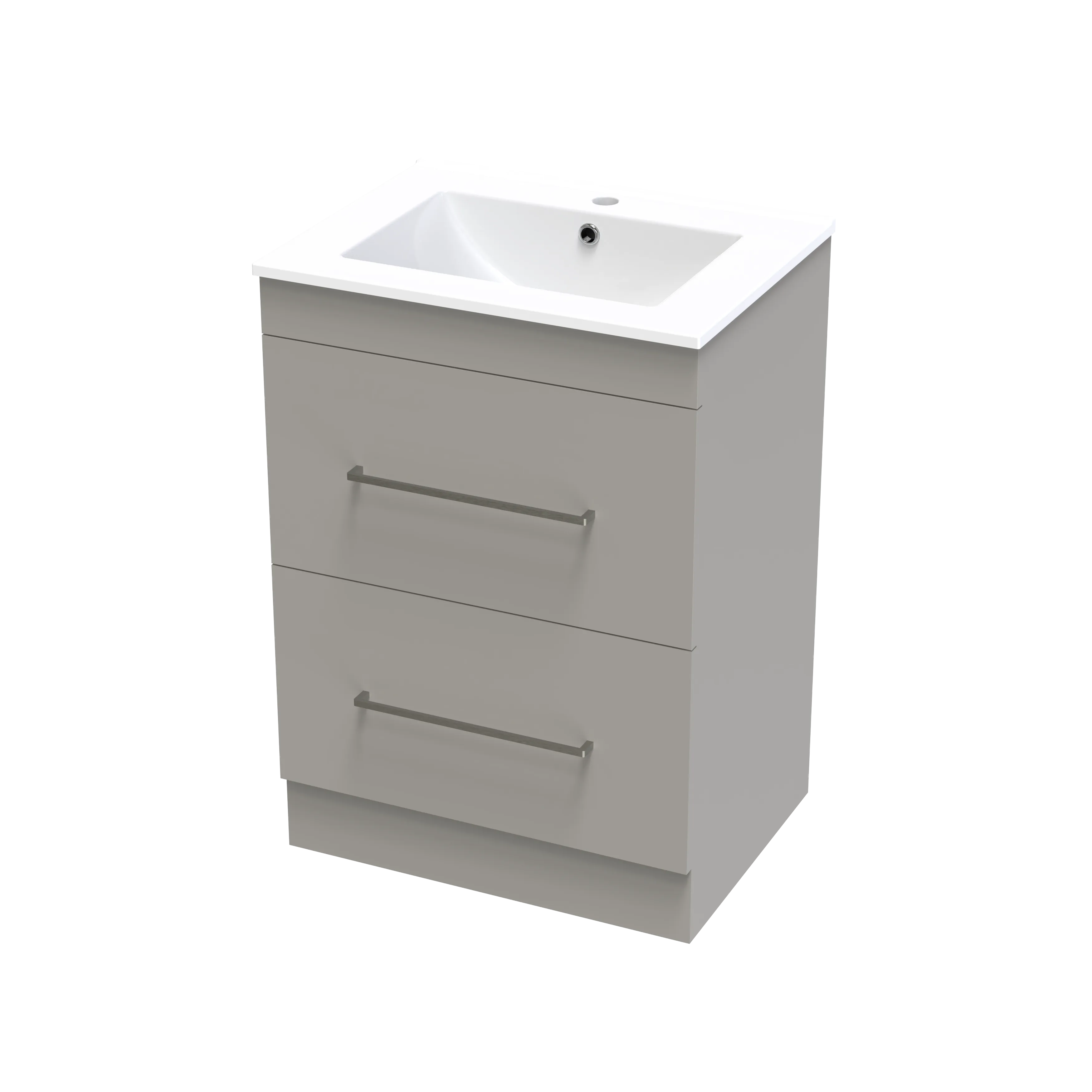 Cashmere Valley 600 Double Drawer Floor Vanity