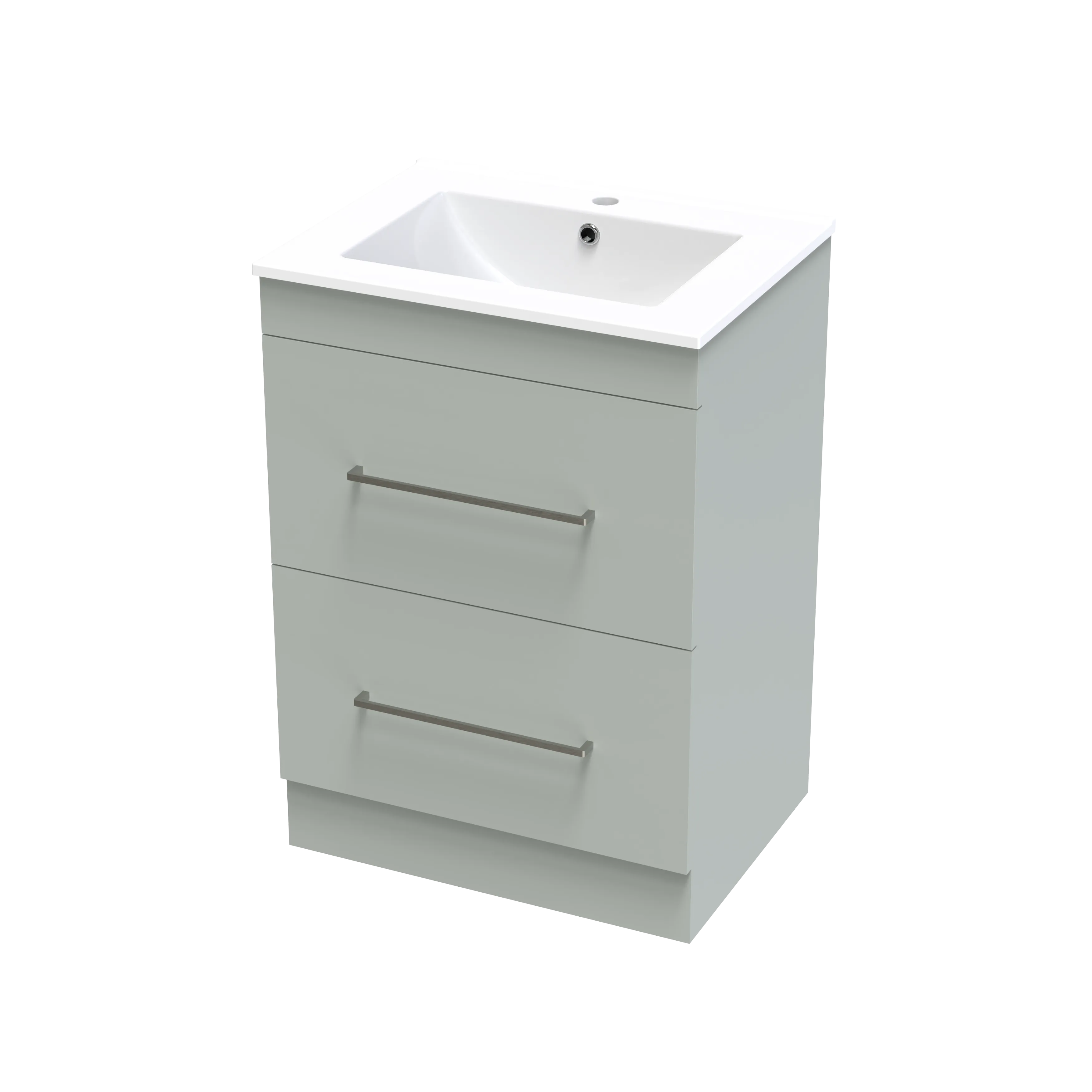 Cashmere Valley 600 Double Drawer Floor Vanity
