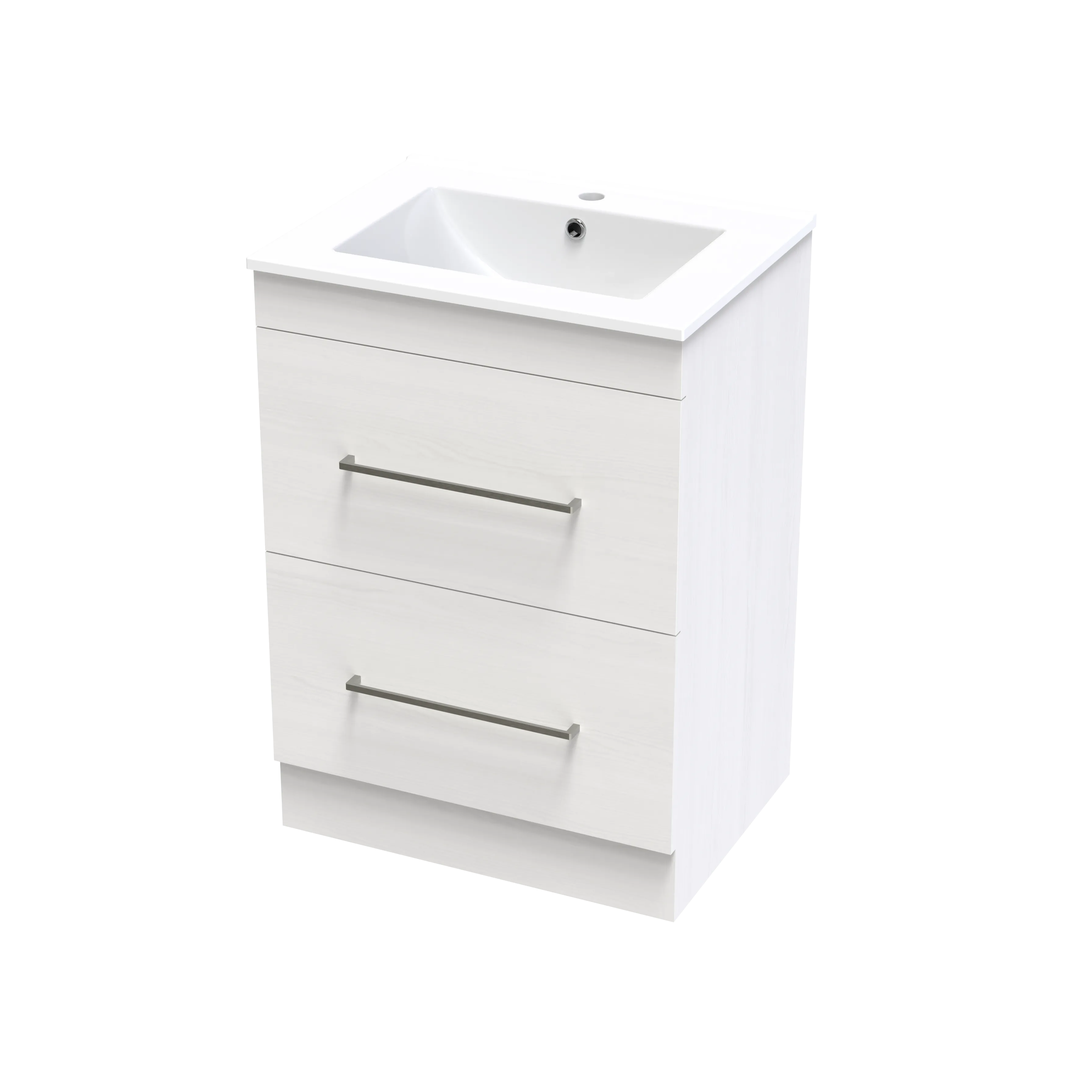 Cashmere Valley 600 Double Drawer Floor Vanity