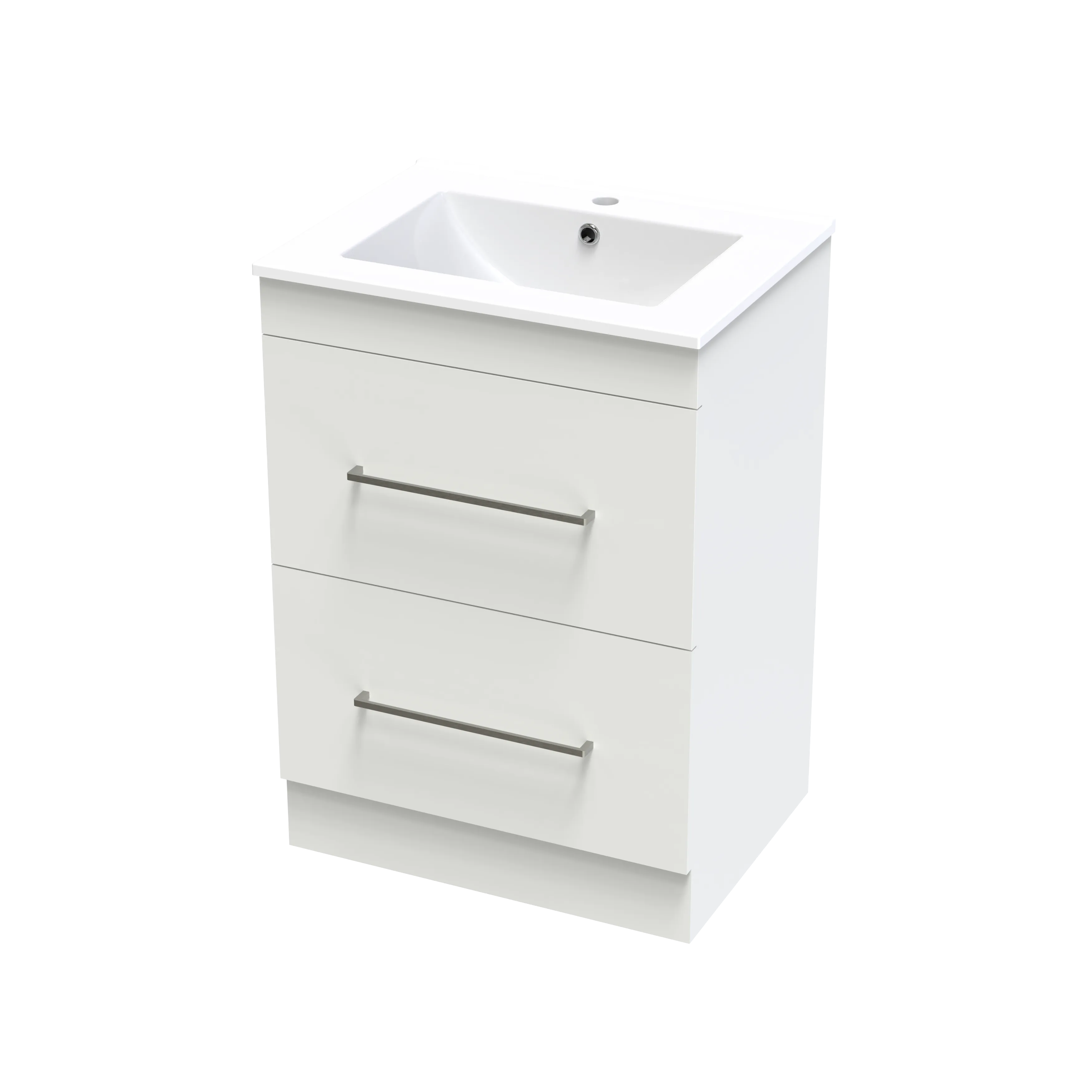 Cashmere Valley 600 Double Drawer Floor Vanity
