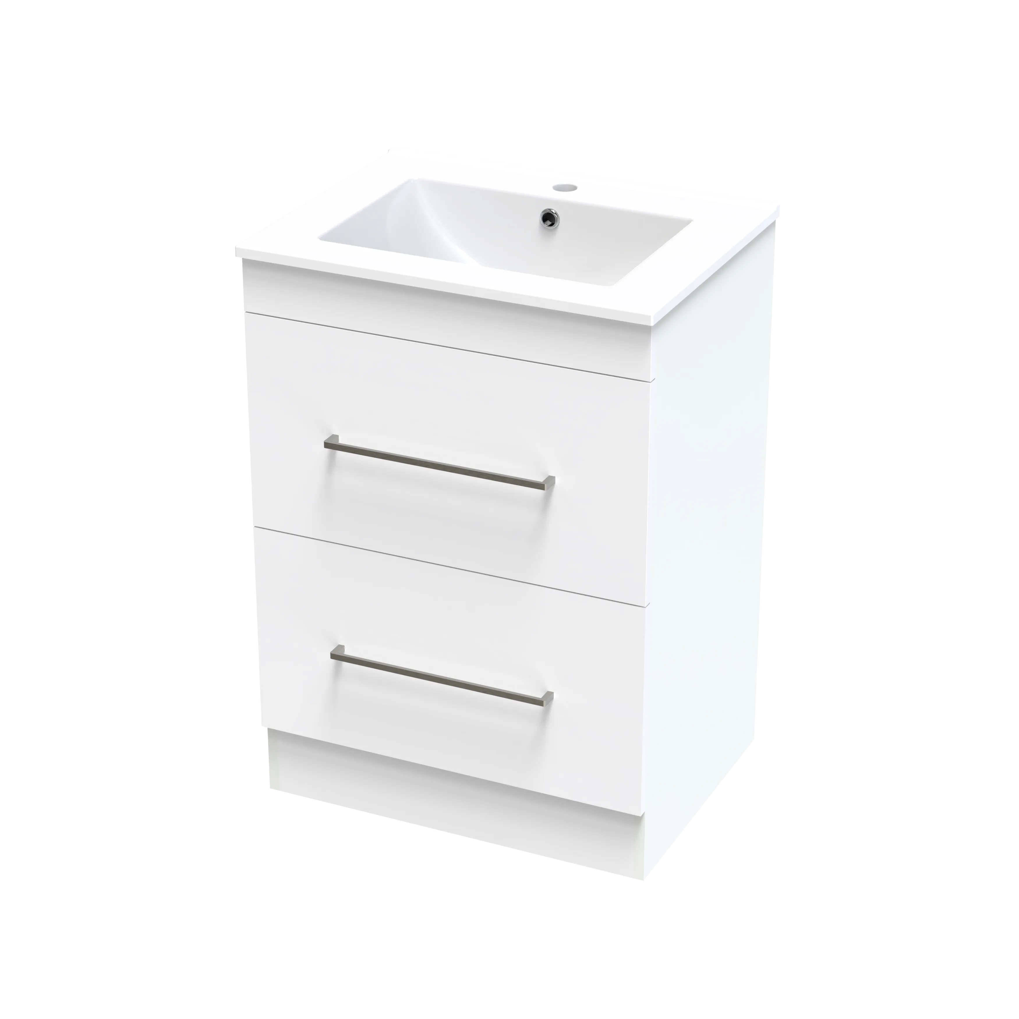 Cashmere Valley 600 Double Drawer Floor Vanity