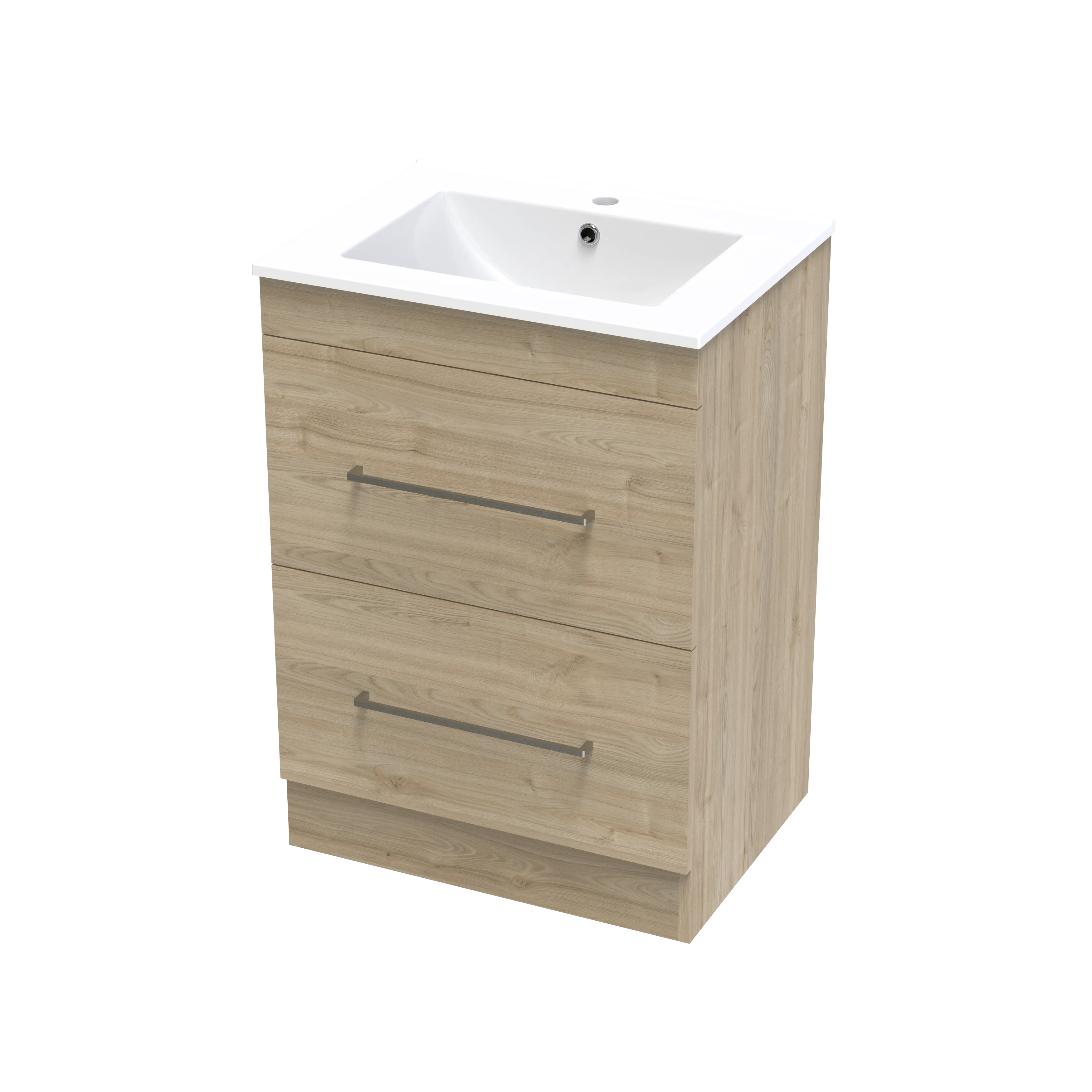 Cashmere Valley 600 Double Drawer Floor Vanity