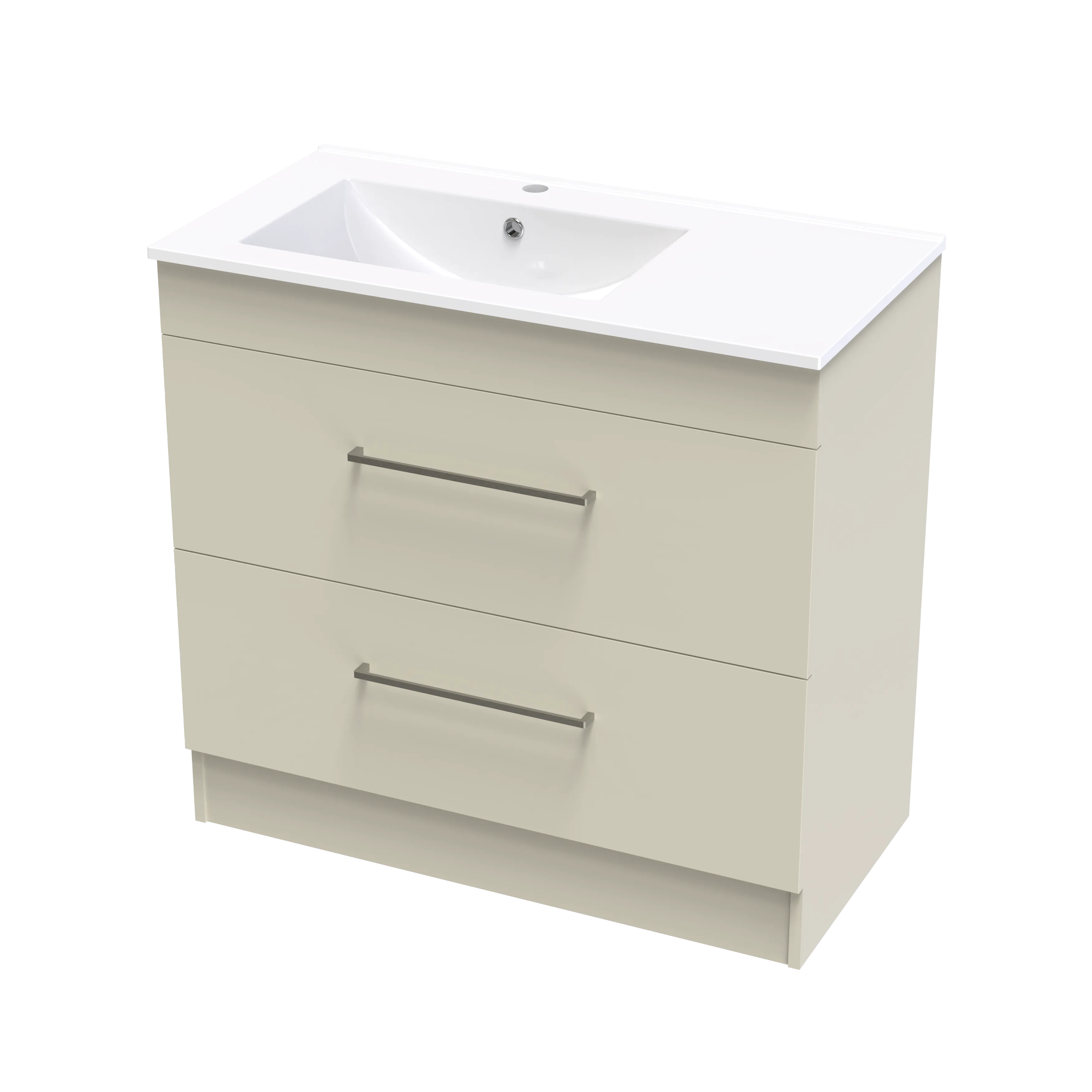 Cashmere Valley 900 Double Drawer Floor Vanity