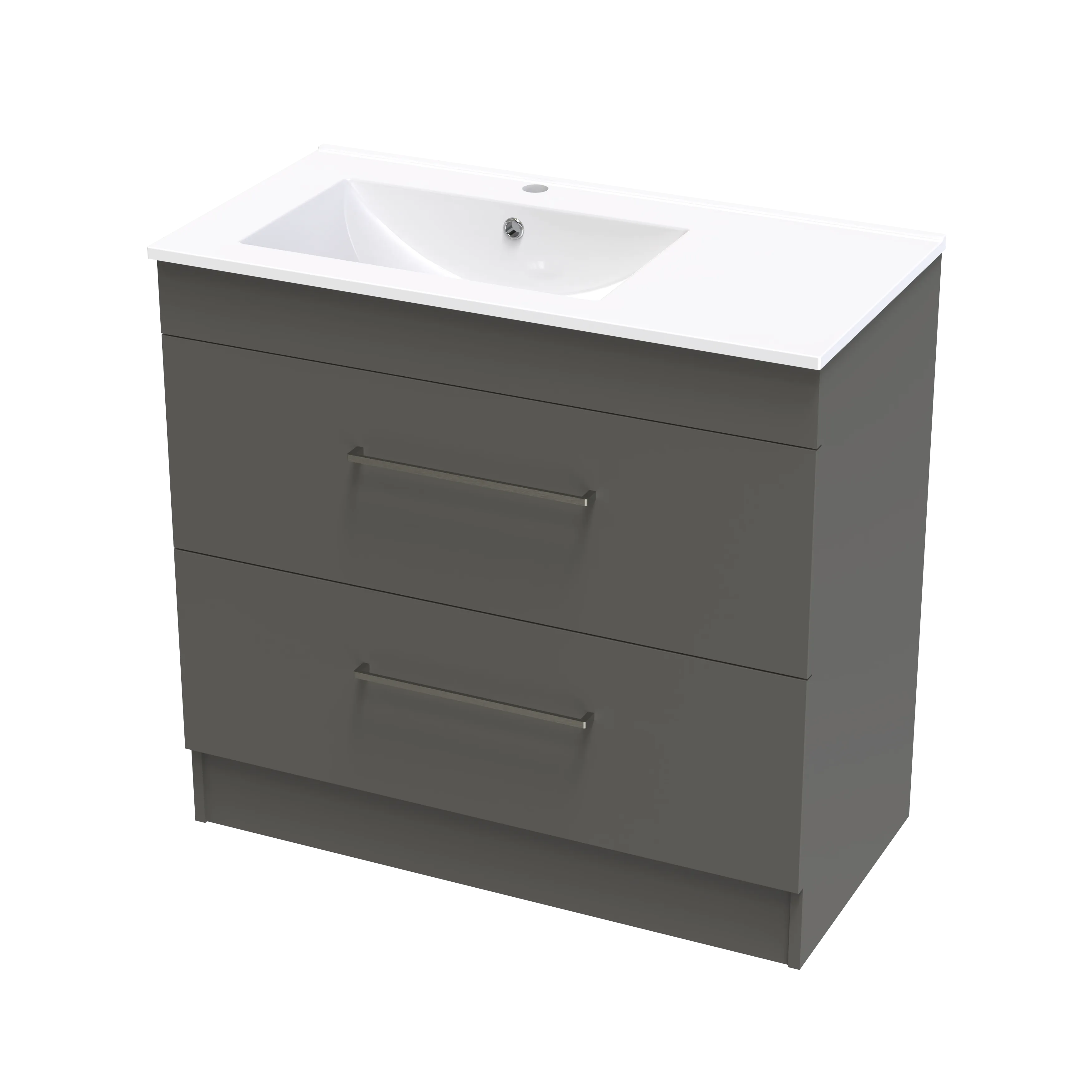 Cashmere Valley 900 Double Drawer Floor Vanity