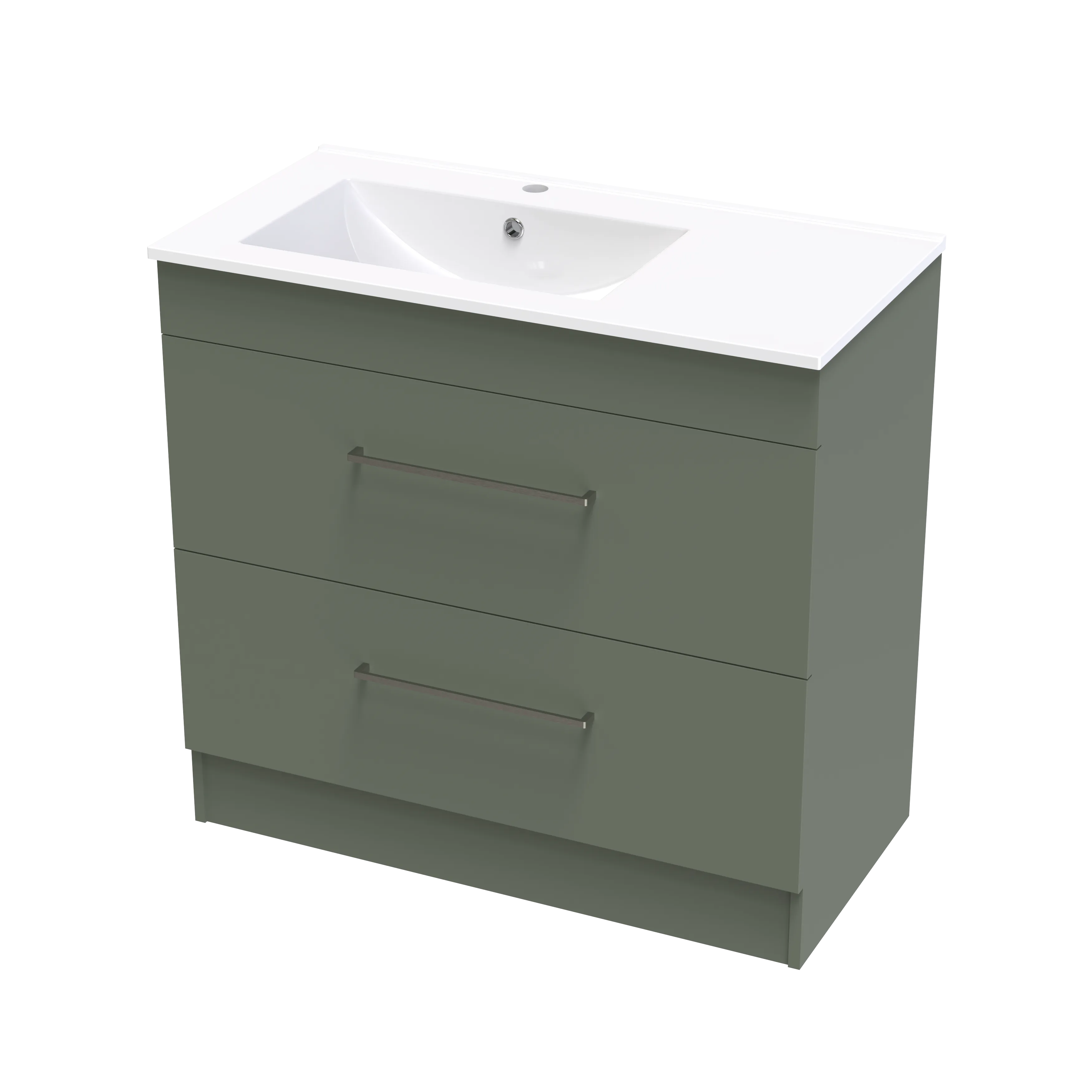Cashmere Valley 900 Double Drawer Floor Vanity