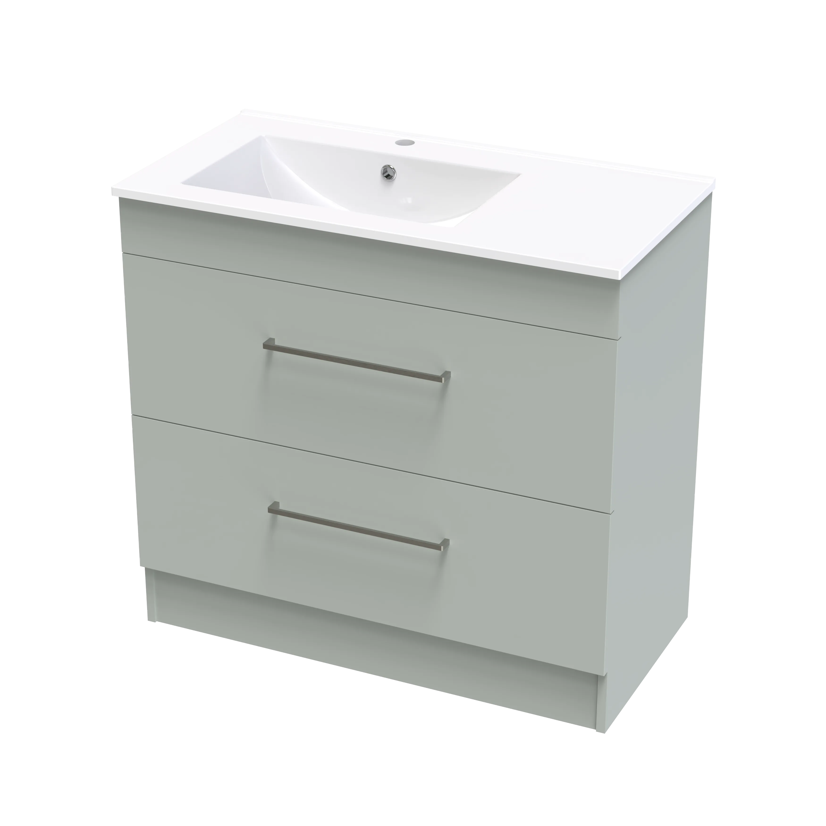 Cashmere Valley 900 Double Drawer Floor Vanity