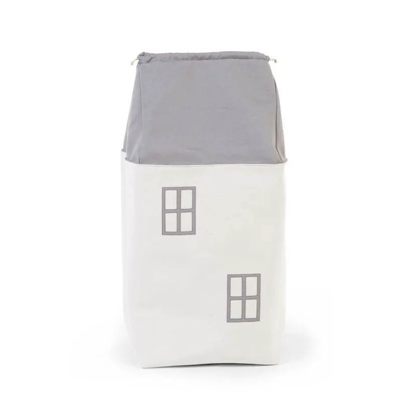 Childhome Toy Box House Grey Off White