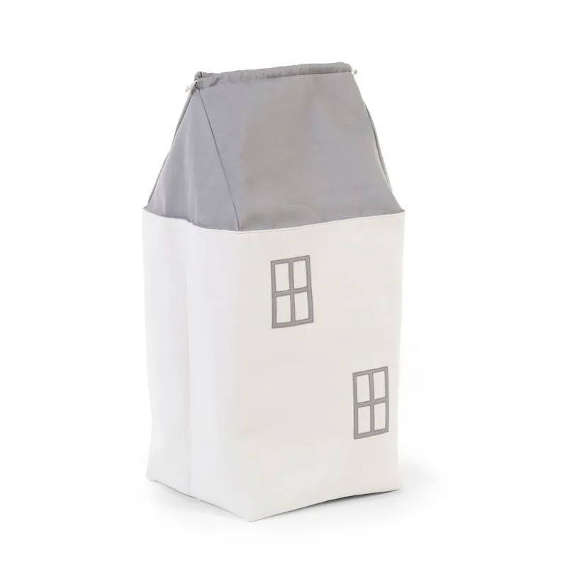 Childhome Toy Box House Grey Off White