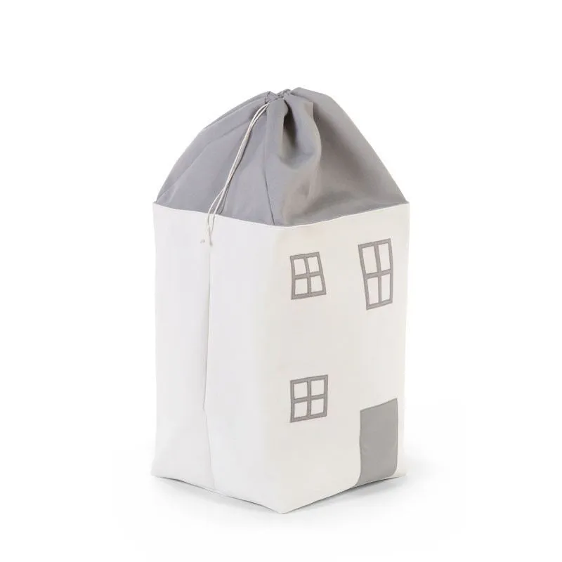 Childhome Toy Box House Grey Off White