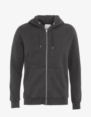 Classic Organic Zip Hood - Lava Grey