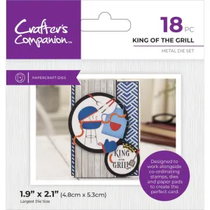 Crafter's Companion Modern Man Metal Die King Of The Grill