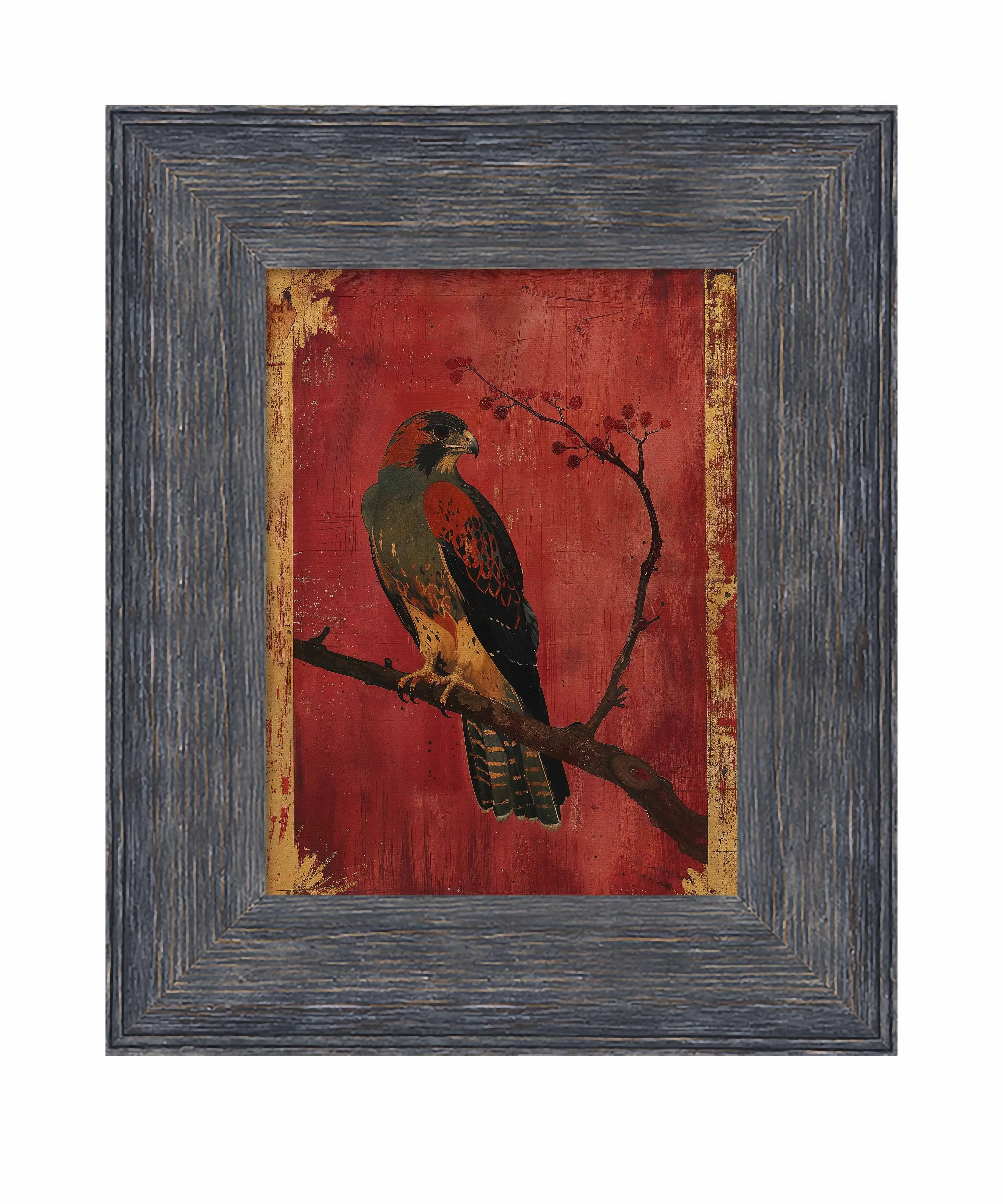 Crimson Majesty - Falcon of the Silk Road - Limited Edition Canvas