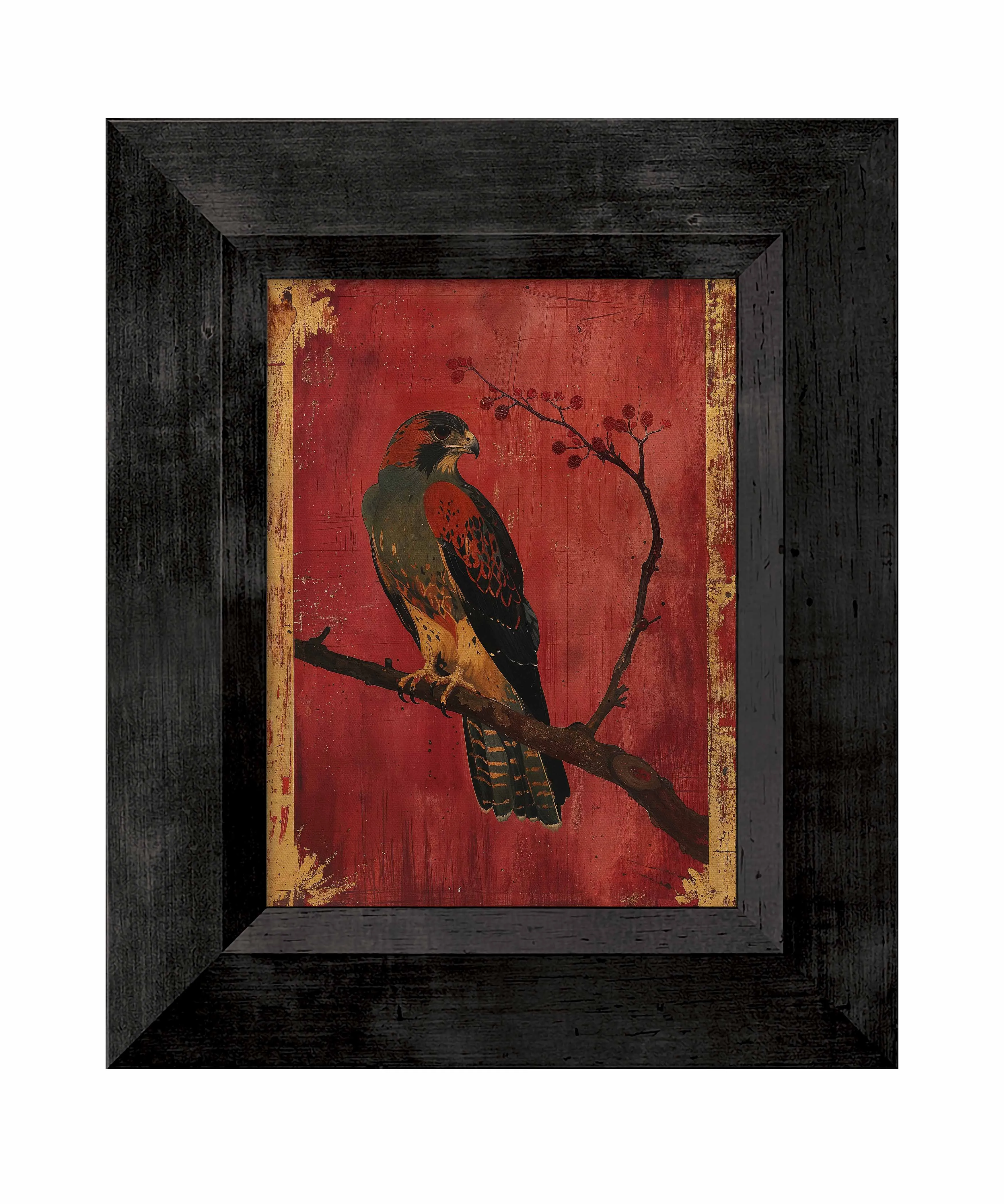 Crimson Majesty - Falcon of the Silk Road - Limited Edition Canvas