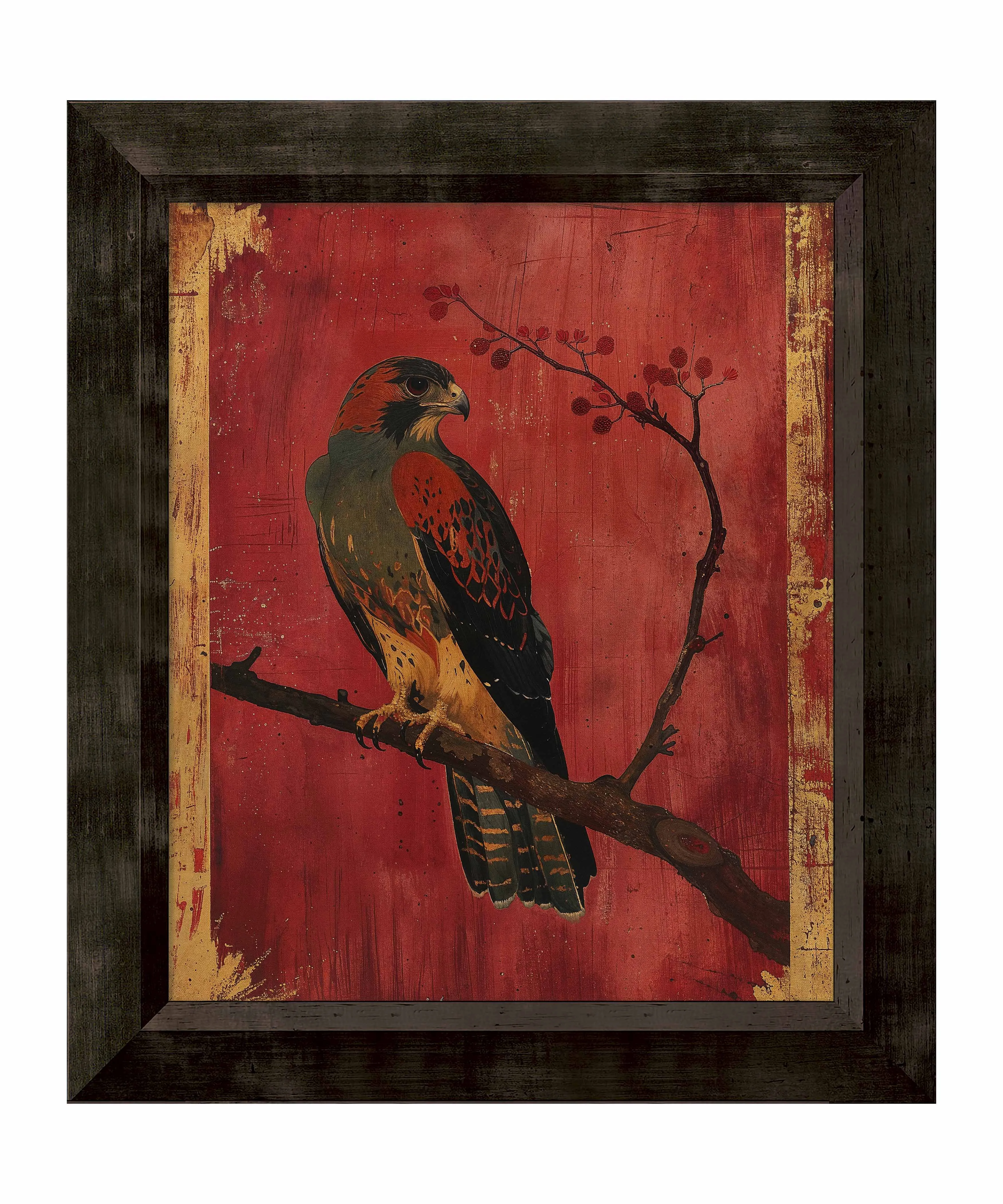 Crimson Majesty - Falcon of the Silk Road - Limited Edition Canvas
