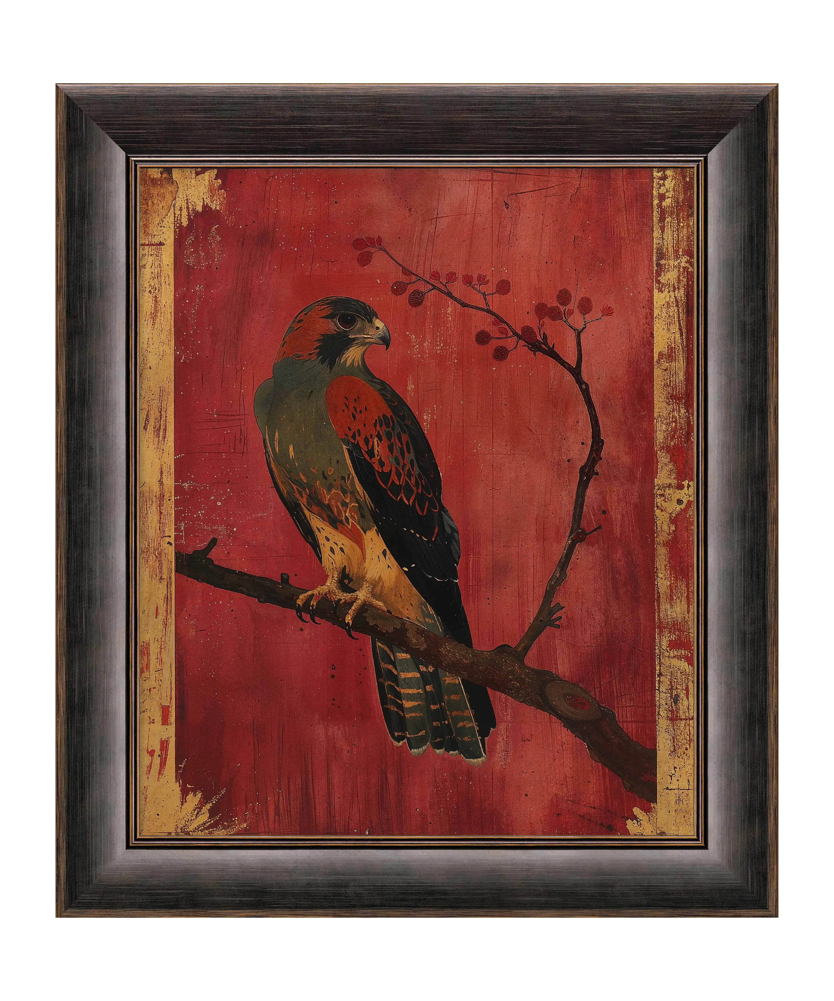 Crimson Majesty - Falcon of the Silk Road - Limited Edition Canvas