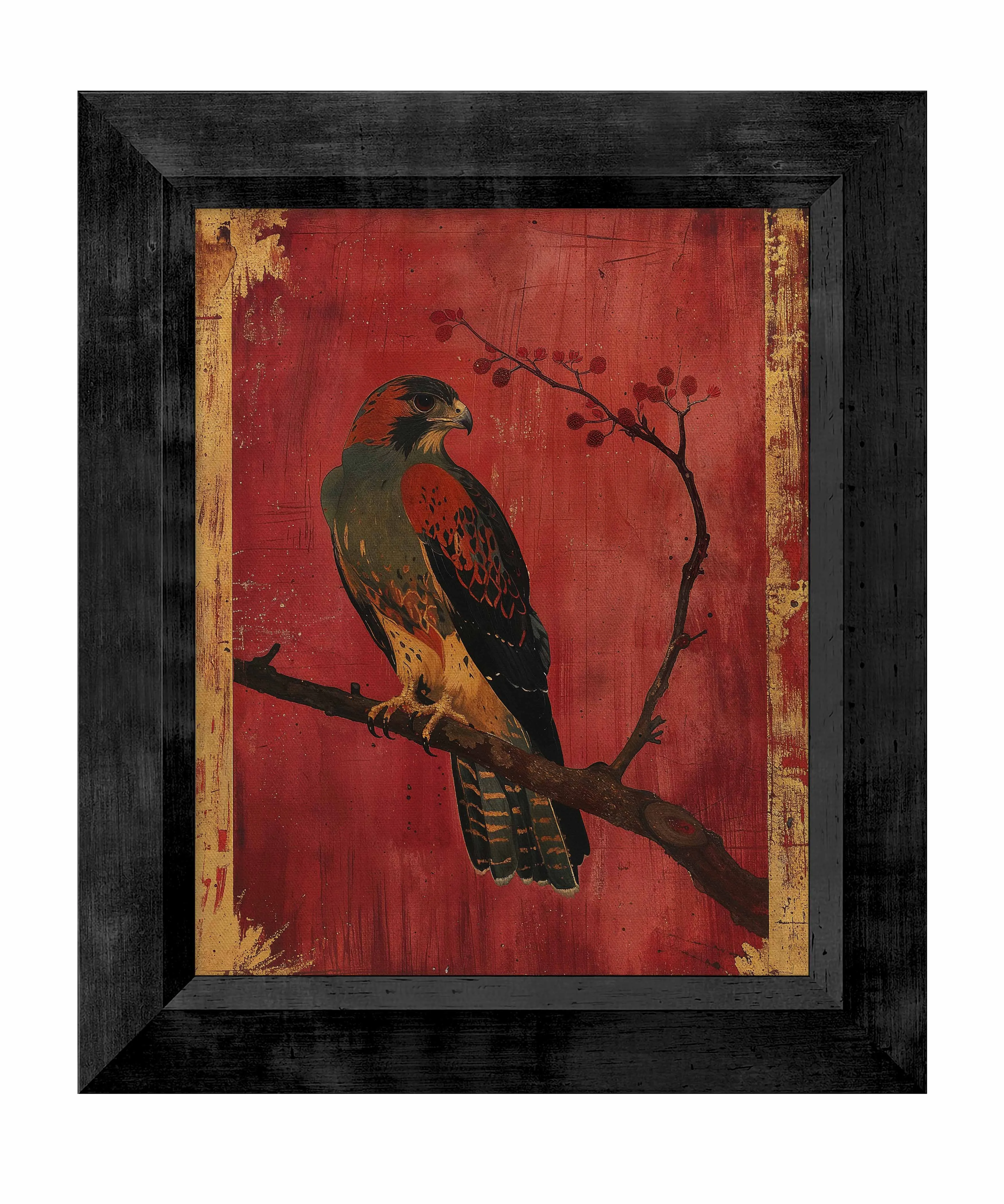 Crimson Majesty - Falcon of the Silk Road - Limited Edition Canvas