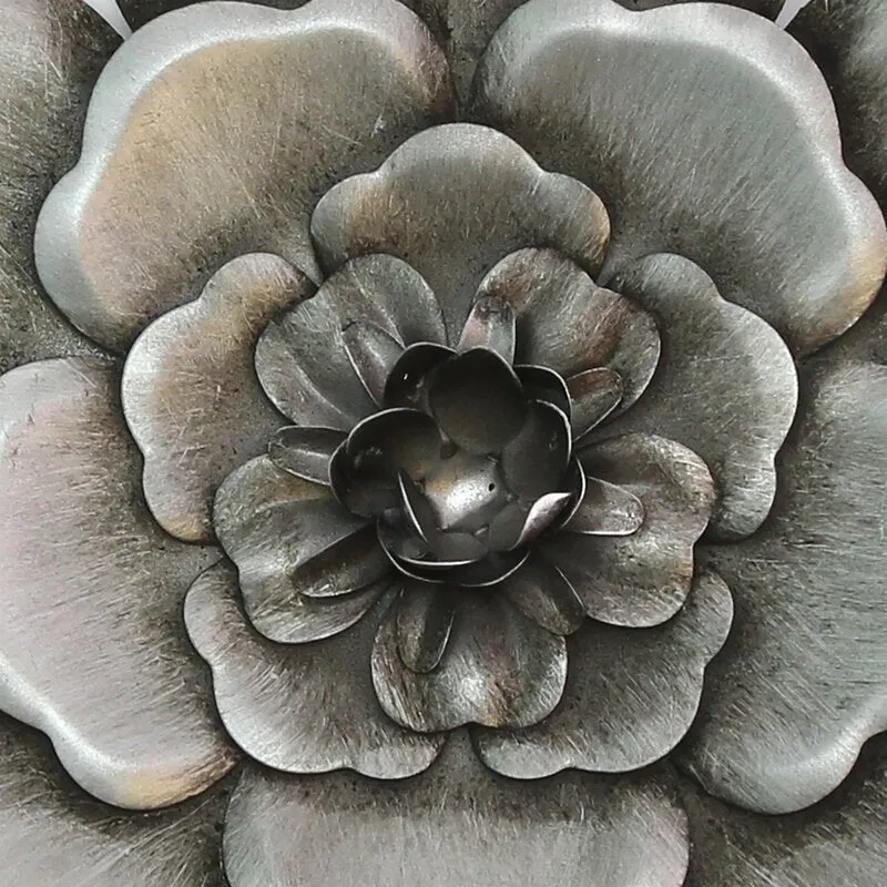 Epps 3 Piece Metal Flower Wall Decor Set (Set of 3
