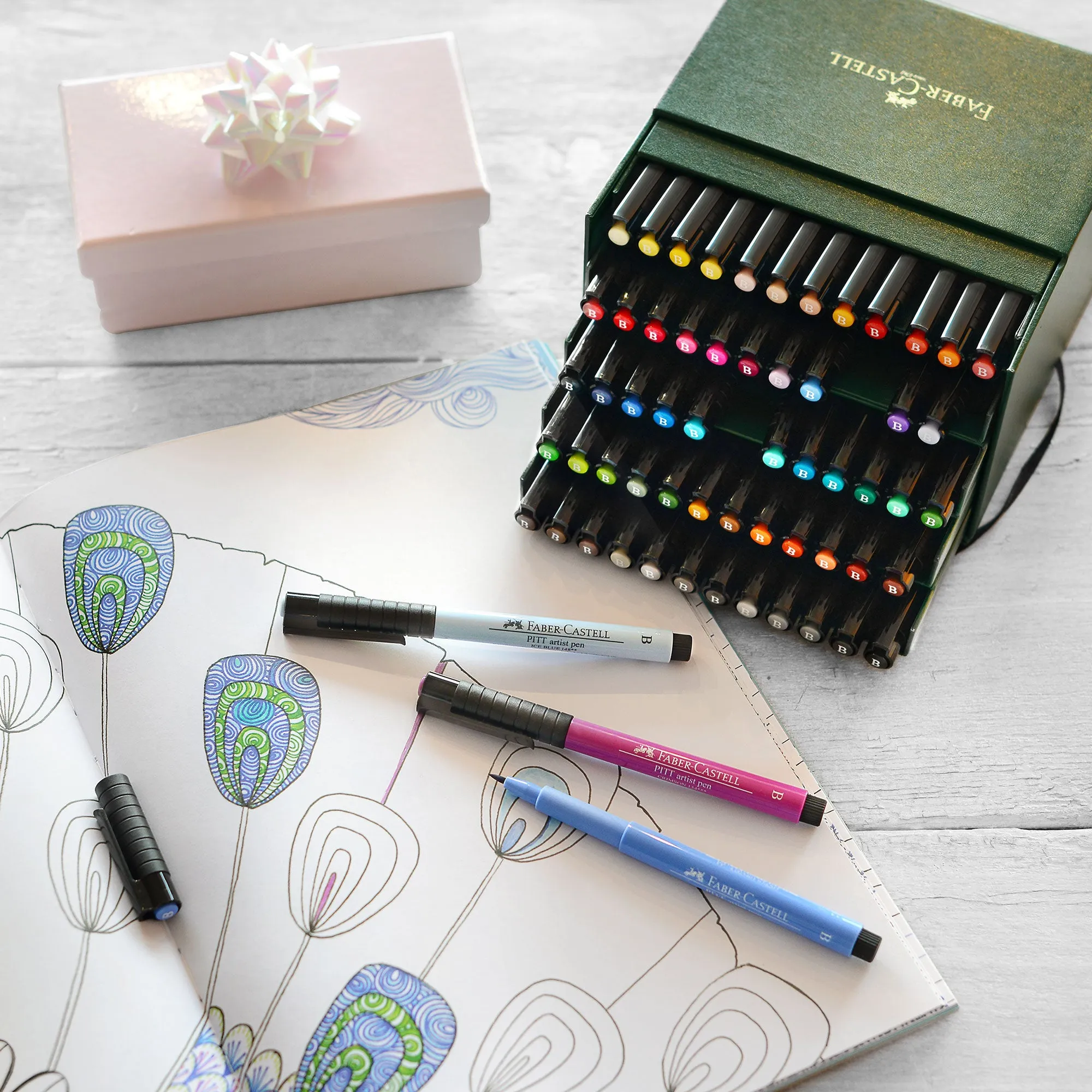 Faber-Castell Pitt Artists Brush Pen Set of 60 Assorted Colours