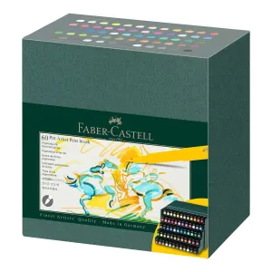 Faber-Castell Pitt Artists Brush Pen Set of 60 Assorted Colours