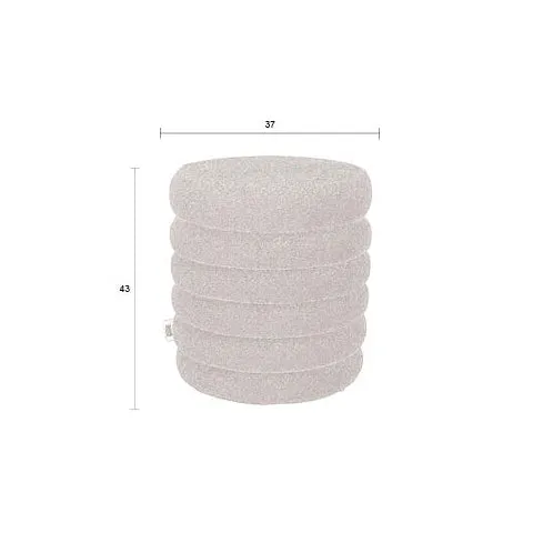 Fern Boucle Stool