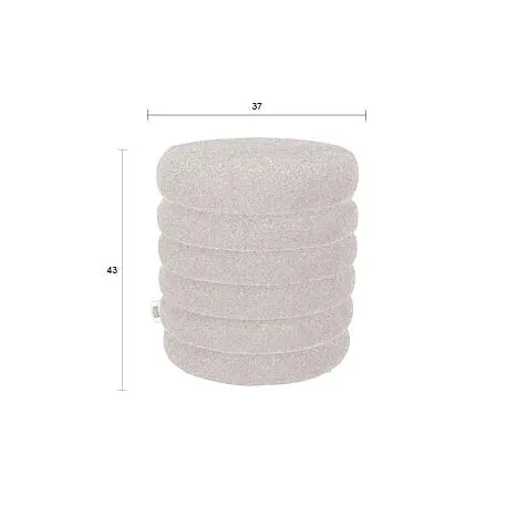 Fern Boucle Stool