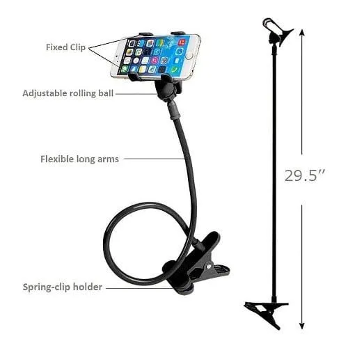 Flexible Desk Mount - Most Cell Phones