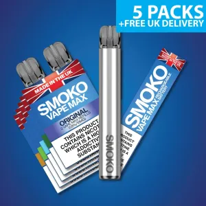 FREE VAPE MAX DEAL   5 PACK OF VAPE MAX REFILLS - £35.00 (SAVE £13.94)