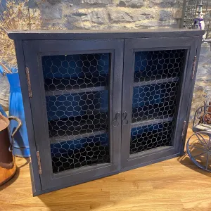 French vintage small painted cupboard