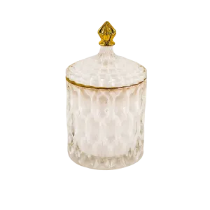 GLASS JAR WHITE