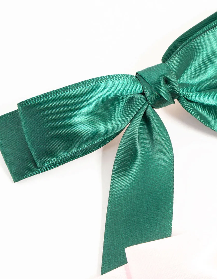 Green & Pink Double Loop Bows 2-Pack