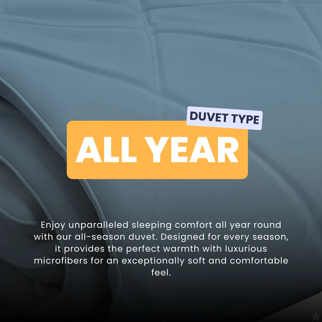 HappyDuvet Bluestone - All season Coverless duvet