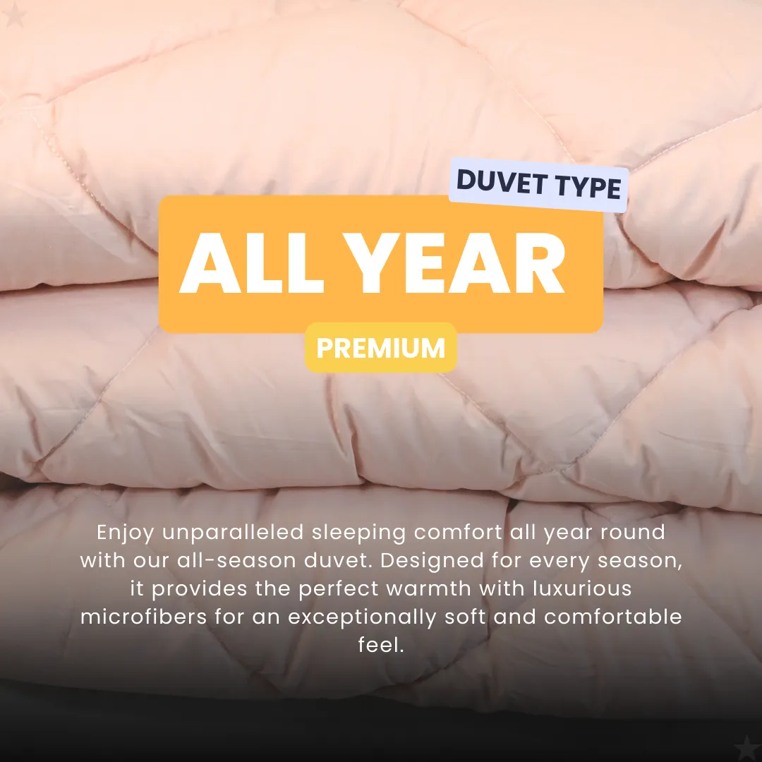 HappyDuvet Premium - Vintage pink - All-Season Duvet - Percale Cotton