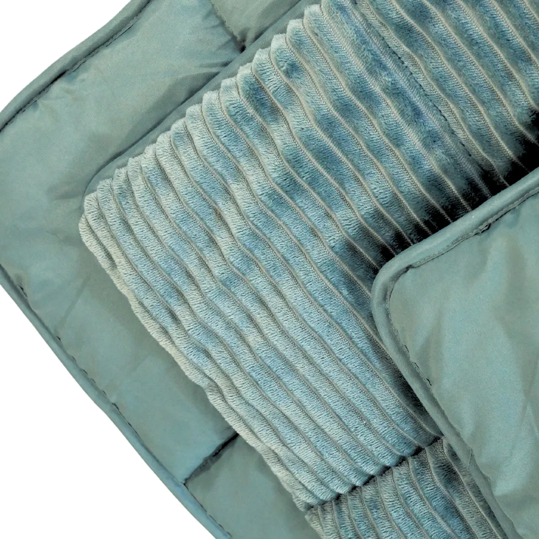 HappyDuvet - Rib - Sagebrush Green - All season Coverless duvet
