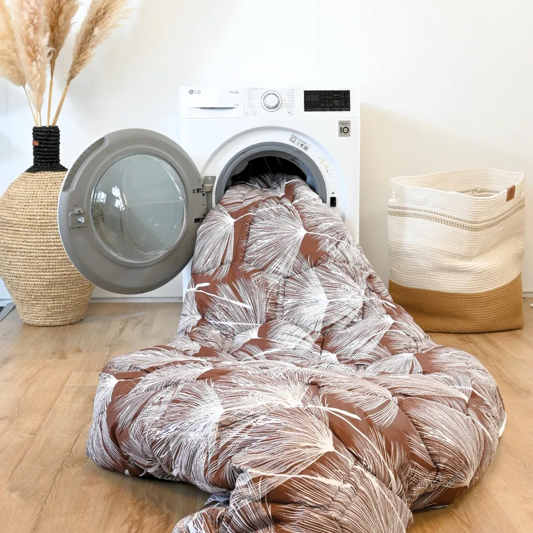 HappyDuvet Savanna Flow - 100% Cotton All season Coverless duvet
