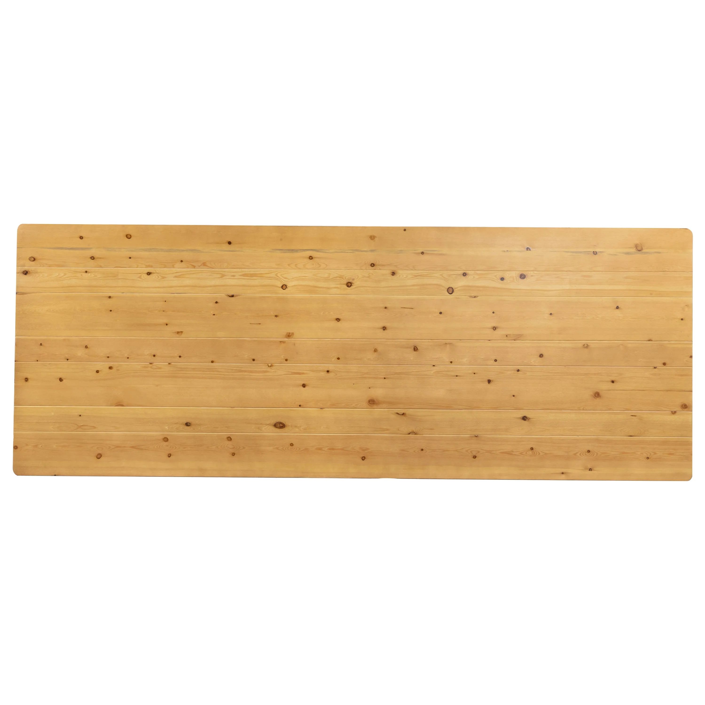 HERCULES Series 9' x 40" Rectangular Solid Pine Folding Farm Table