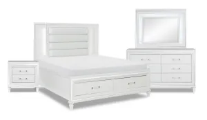 Hesperus 6-Piece Queen Bedroom Set - White